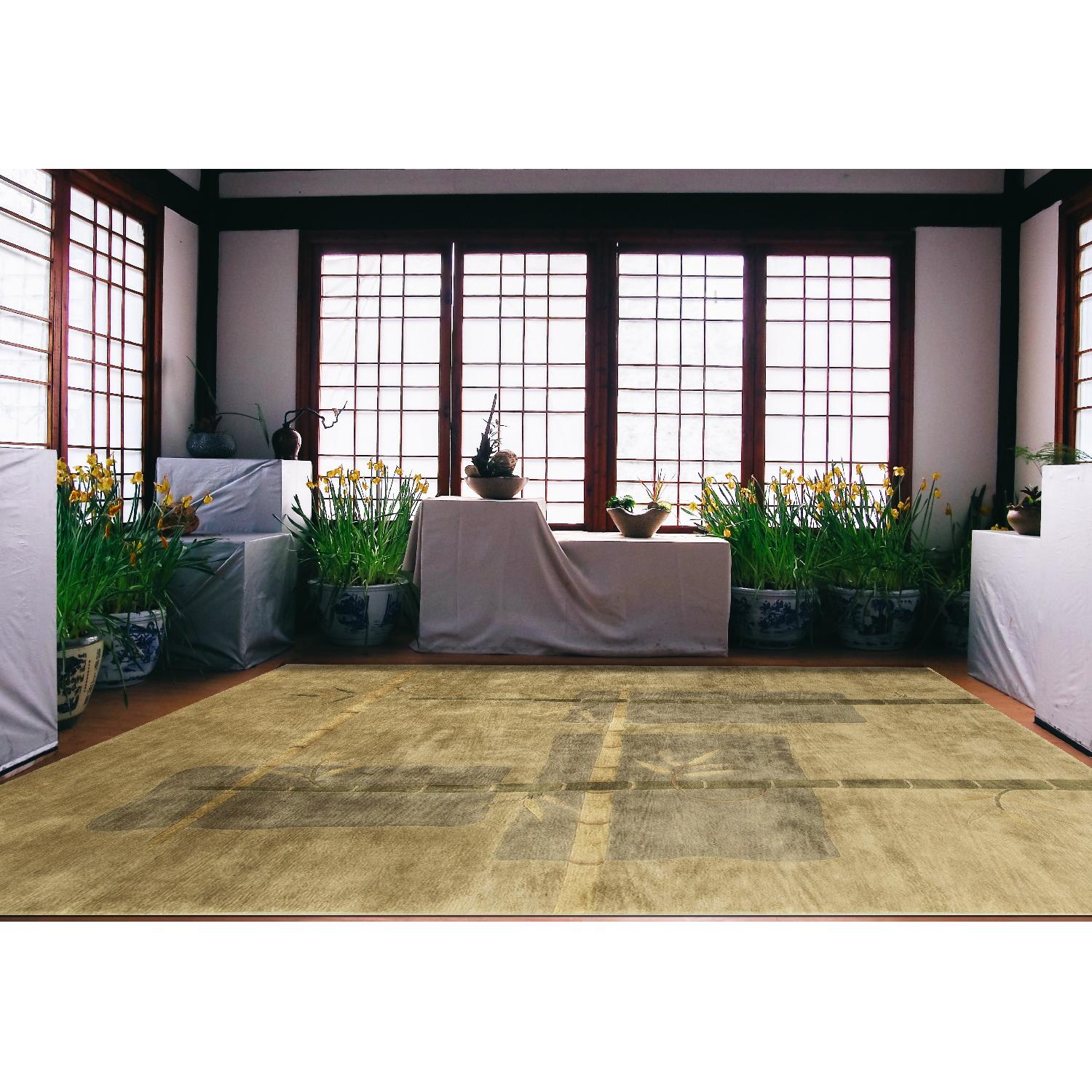 Modern Contemporary Hand Knotted Wool Rug - image-3