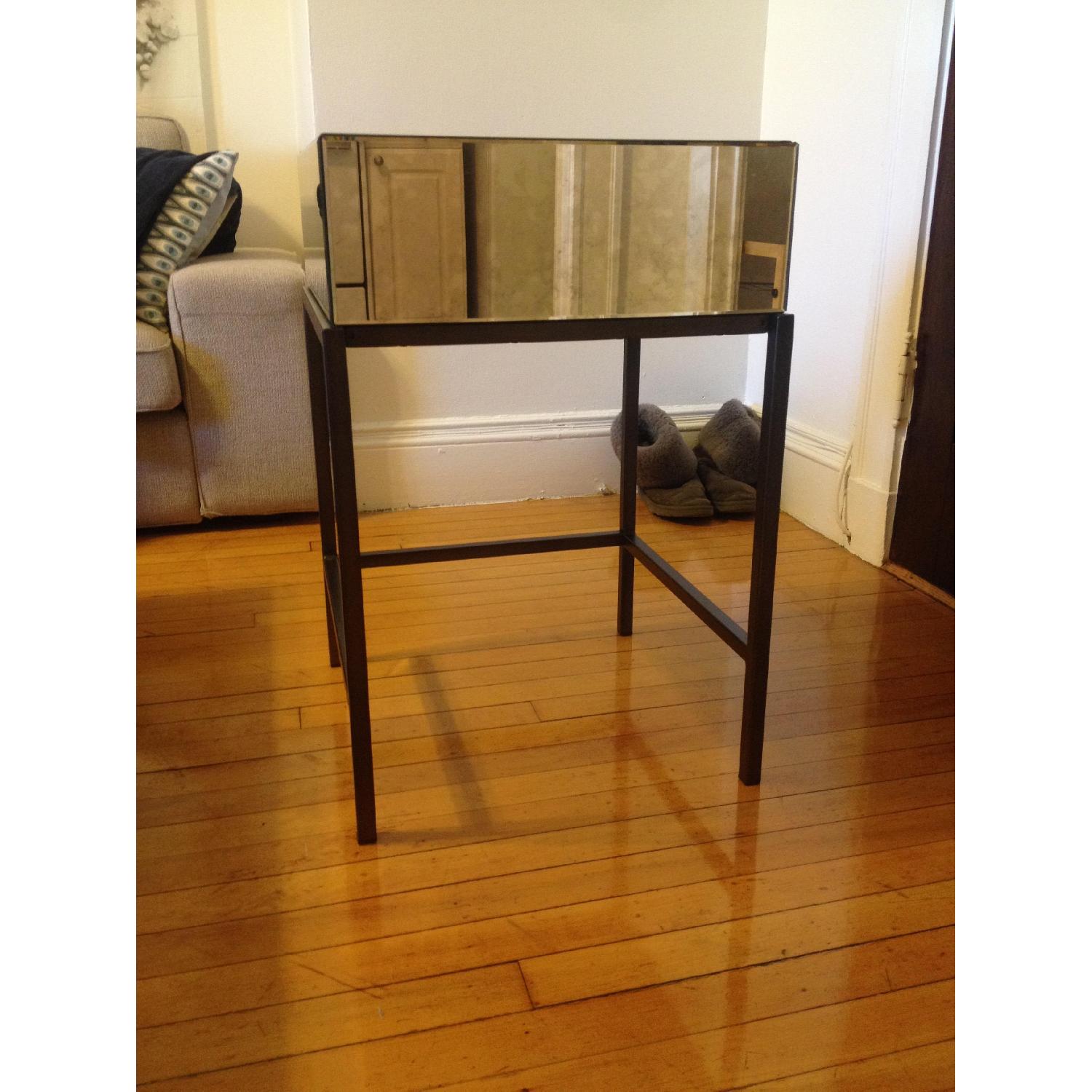 West Elm Mirrored Nightstand - image-1