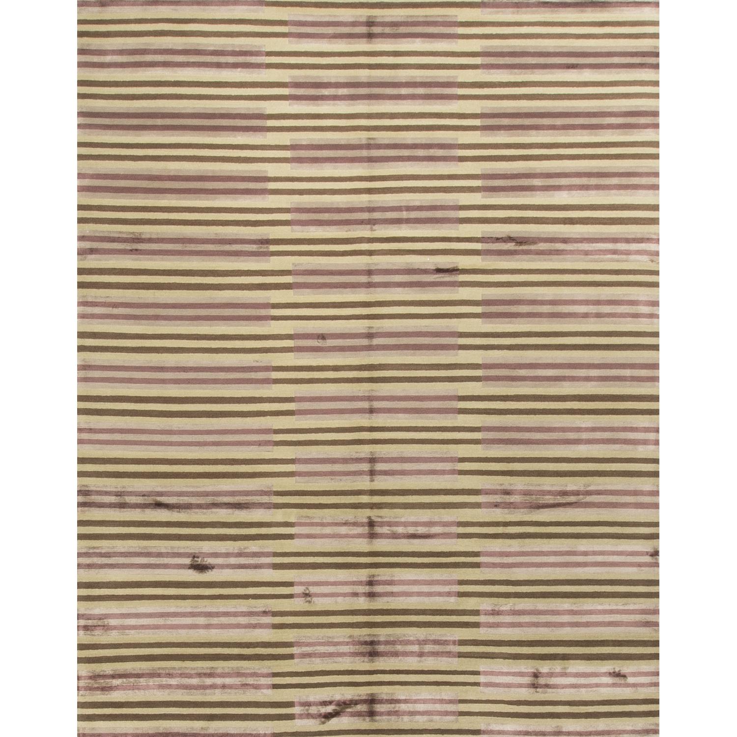 Modern Contemporary Hand Knotted Wool Rug - image-0