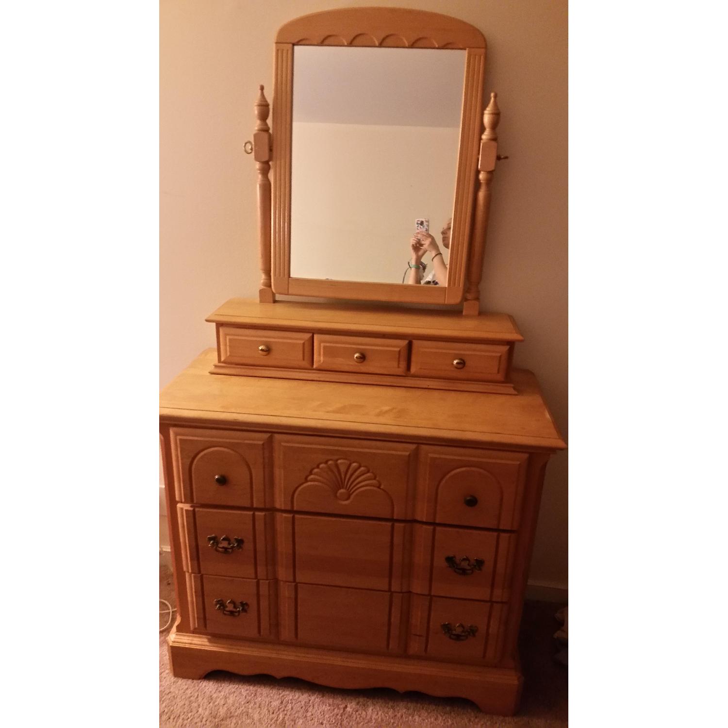 Dresser w/ Vanity Mirror - image-1