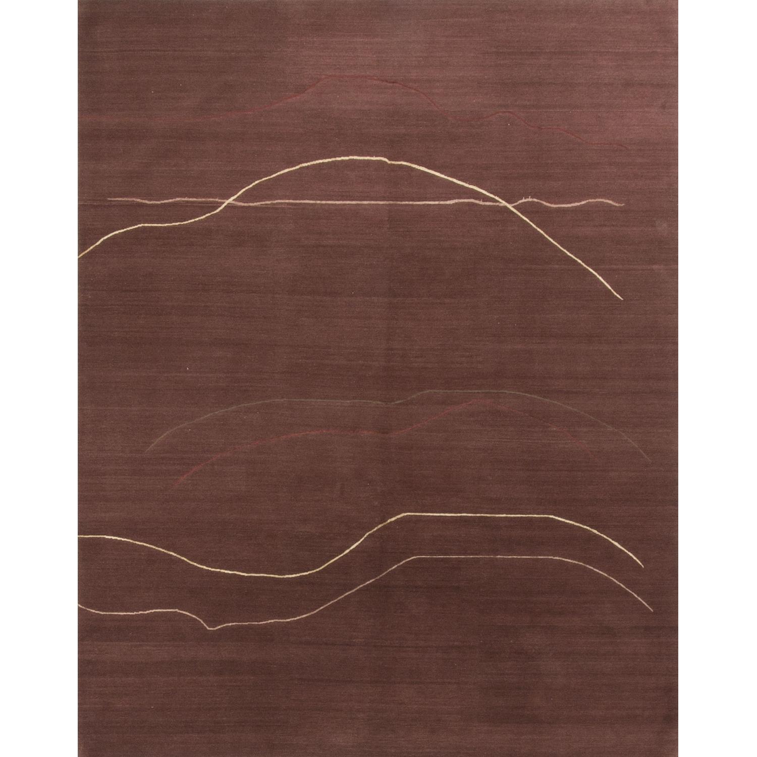 Modern Contemporary Hand Knotted Wool Rug - image-0