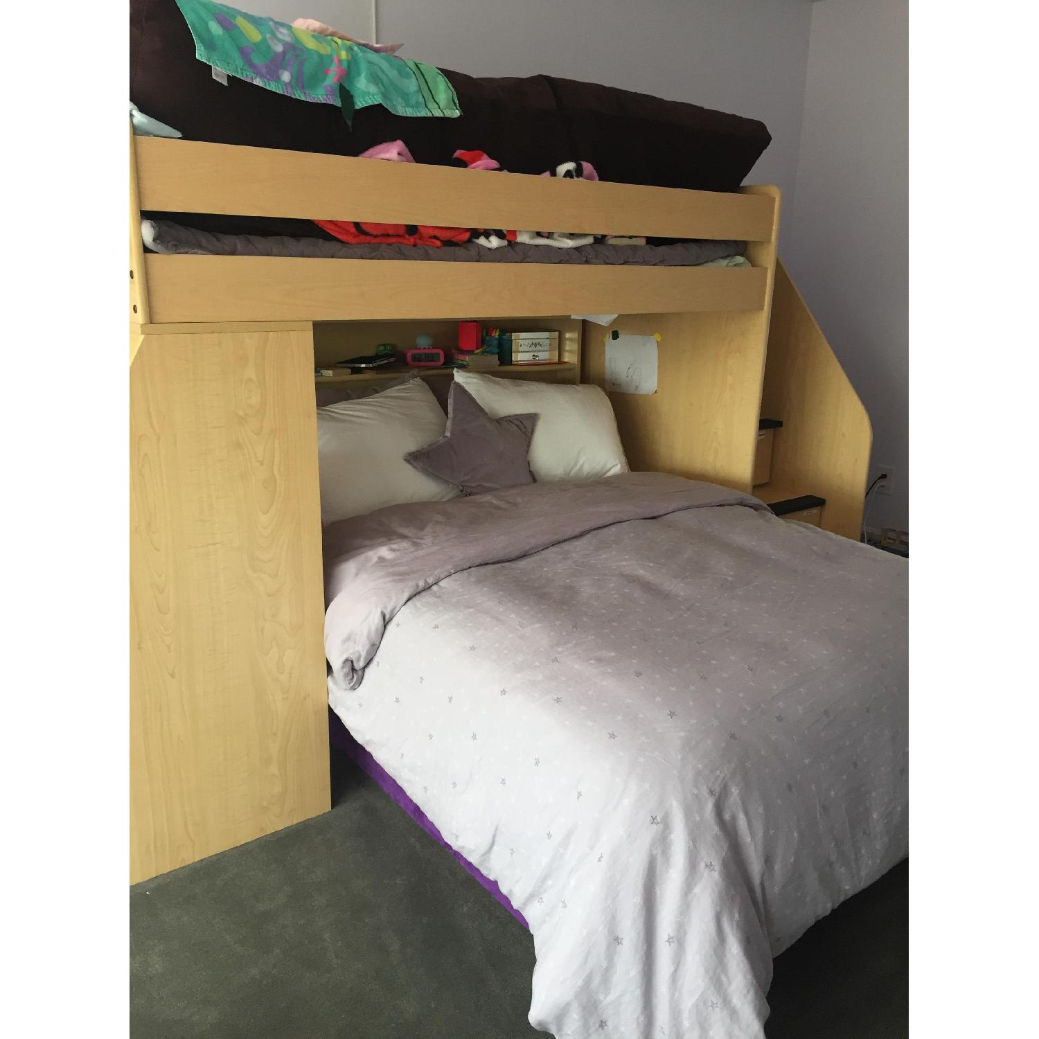 Berg Furniture Twin Over Full Bunk Bed w/ Desk - image-5