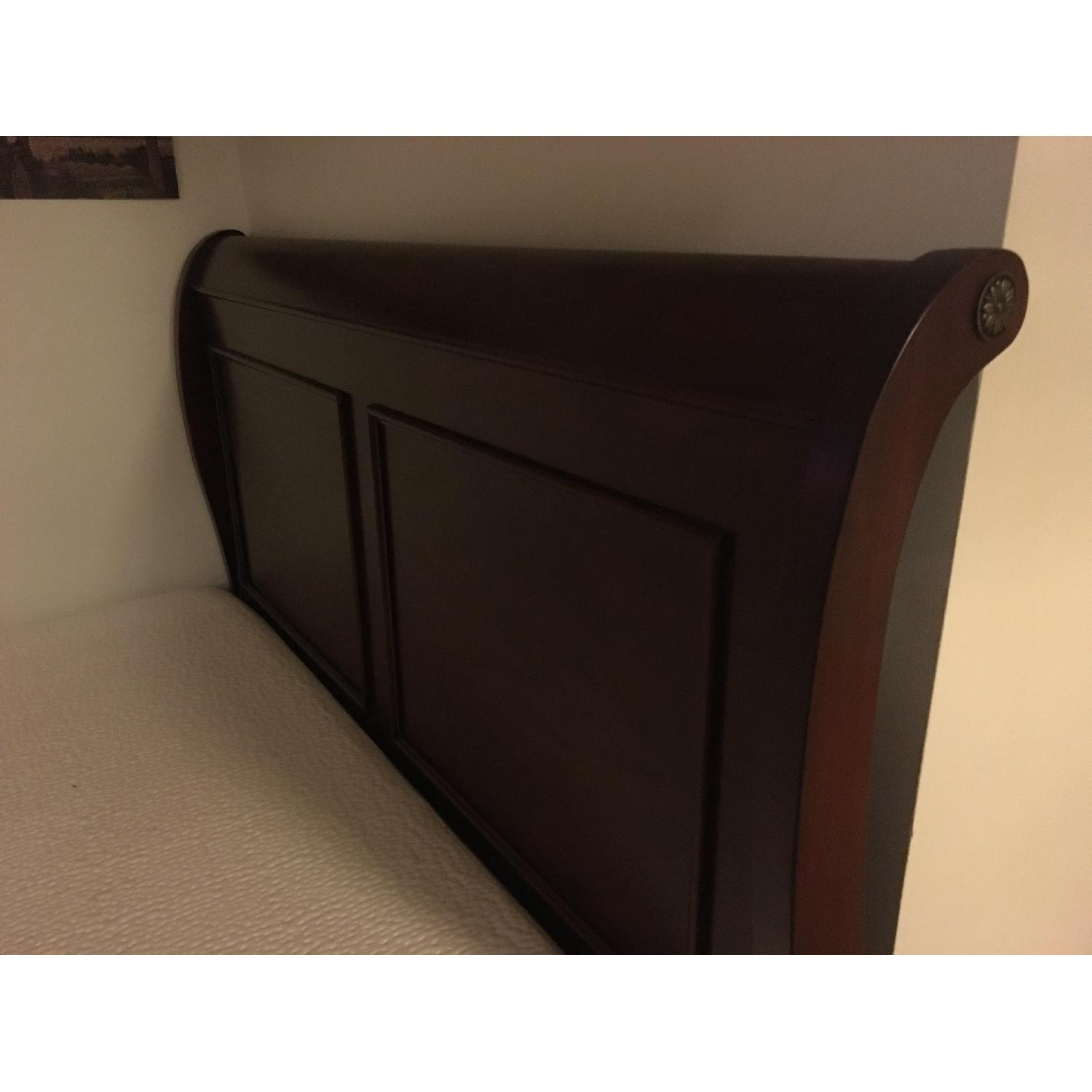 Bob's Louie Series Full Bed in Cherry Finish - image-4