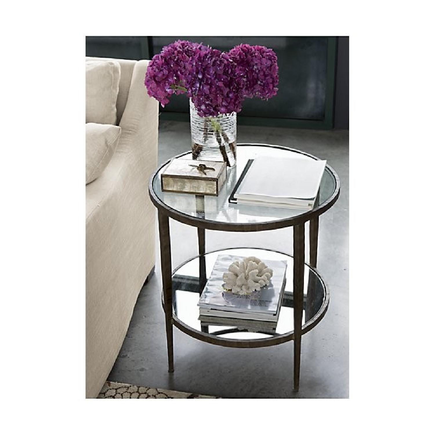 Crate & Barrel Clairemont Round Side Table - image-1