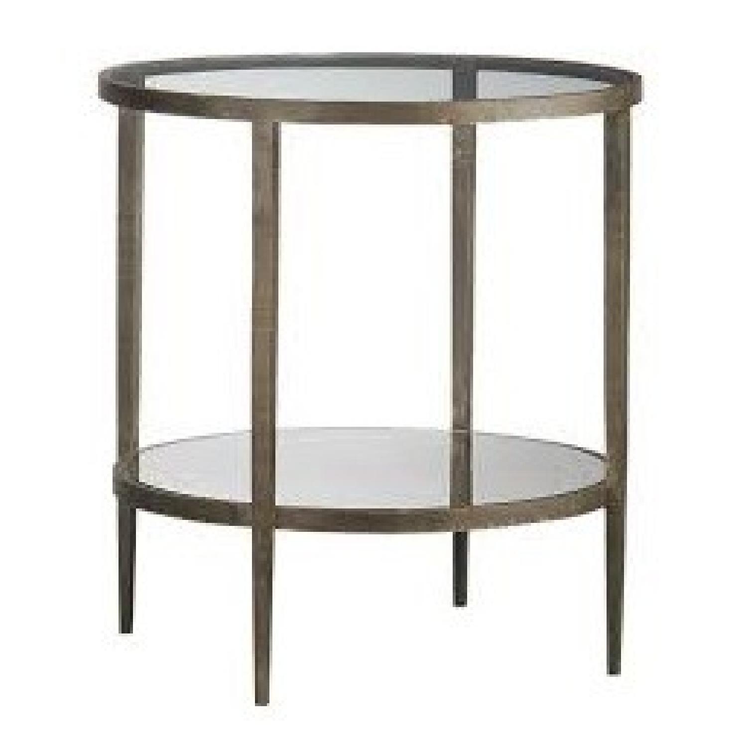 Crate & Barrel Clairemont Round Side Table AptDeco