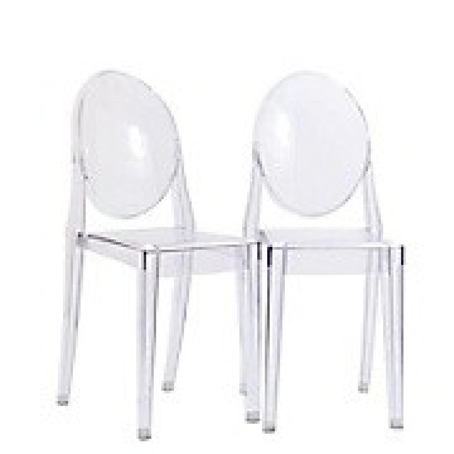 Modway Casper Dining Side Chairs in Clear - image-2