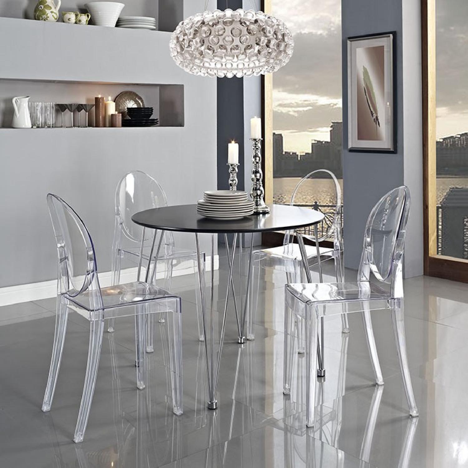 Modway Casper Dining Side Chairs in Clear - image-4