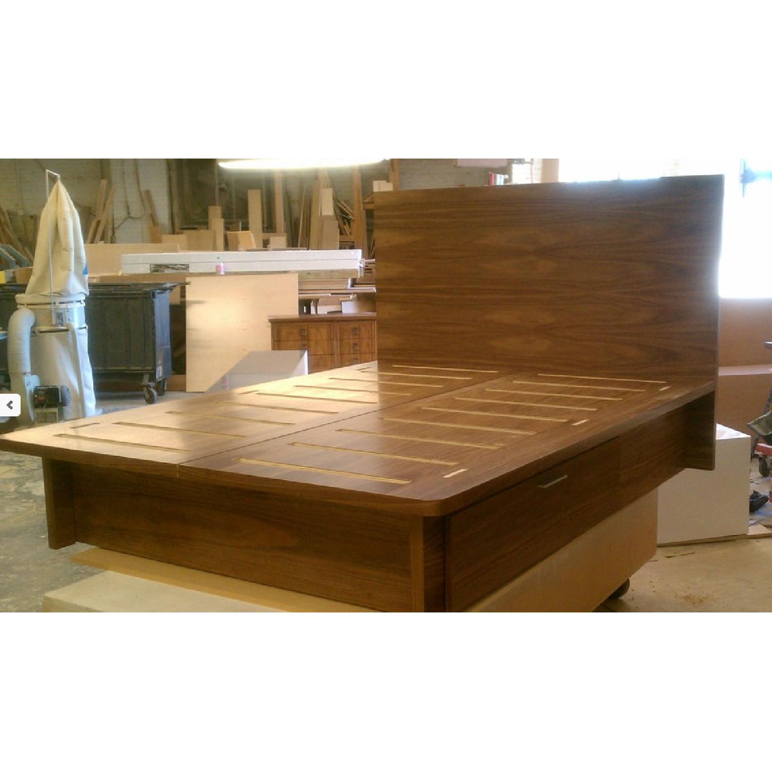Wonk Custom Built Knickerbocker Full Size Bed in Walnut - image-1