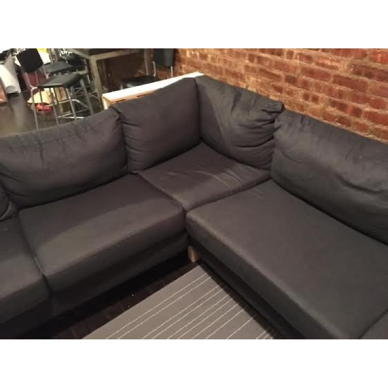 Ikea Charcoal Sectional Sofa - image-4