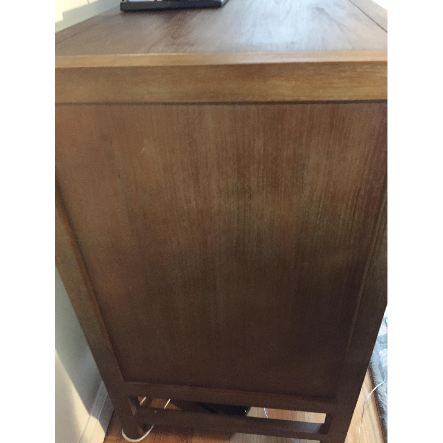 Crate & Barrel Blake Greywash Media Console - image-1