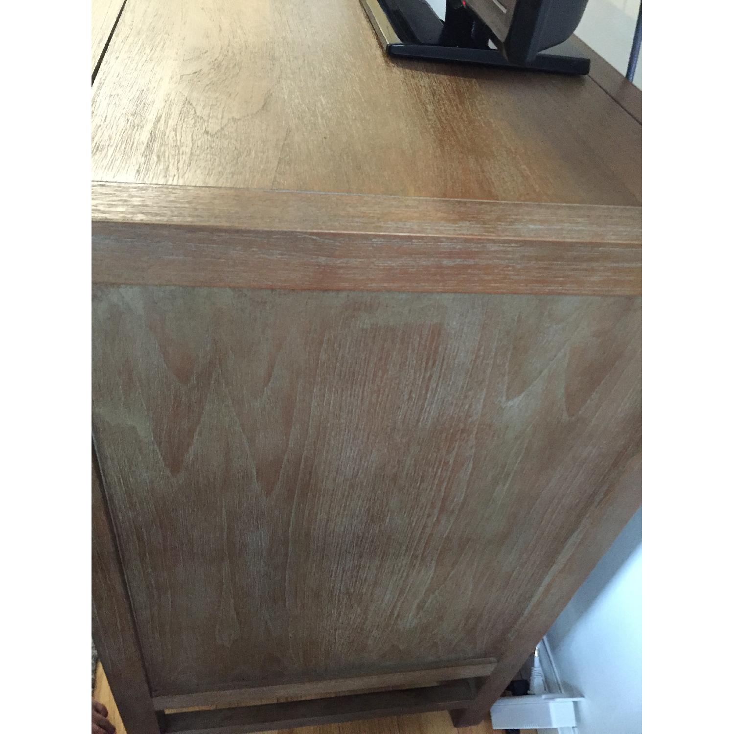 Crate & Barrel Blake Greywash Media Console - image-2