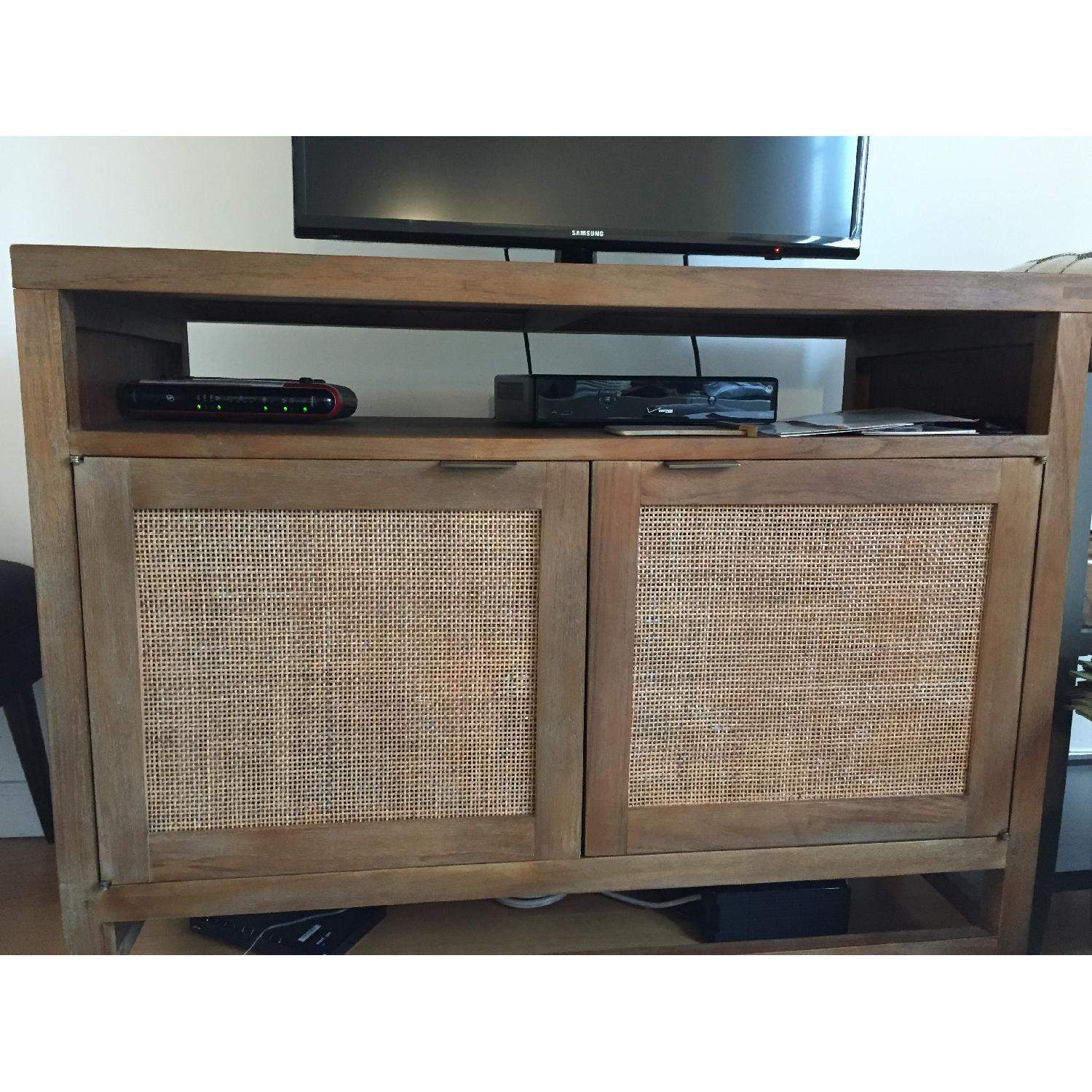Crate & Barrel Blake Greywash Media Console - image-4