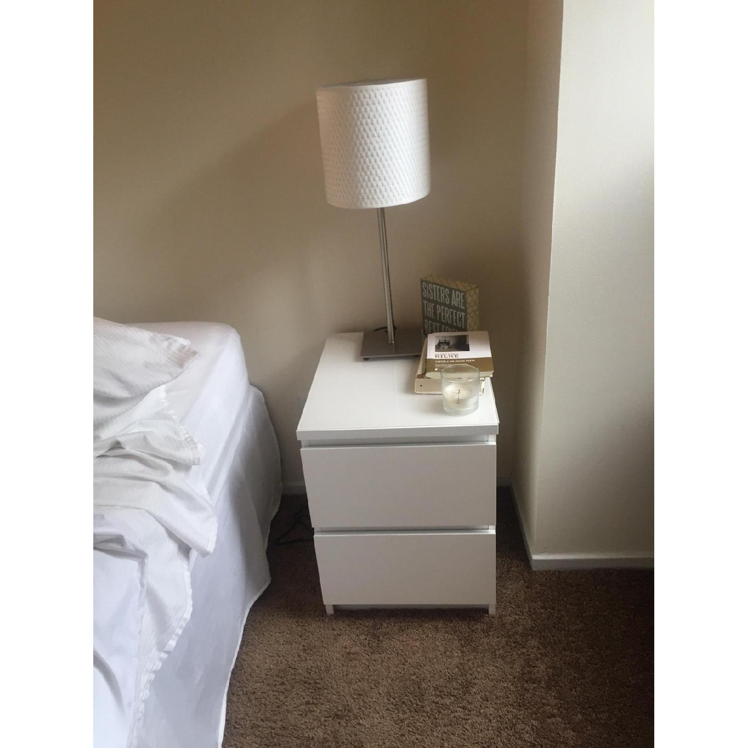 Ikea White 2-Drawer Chests - Pair - image-2