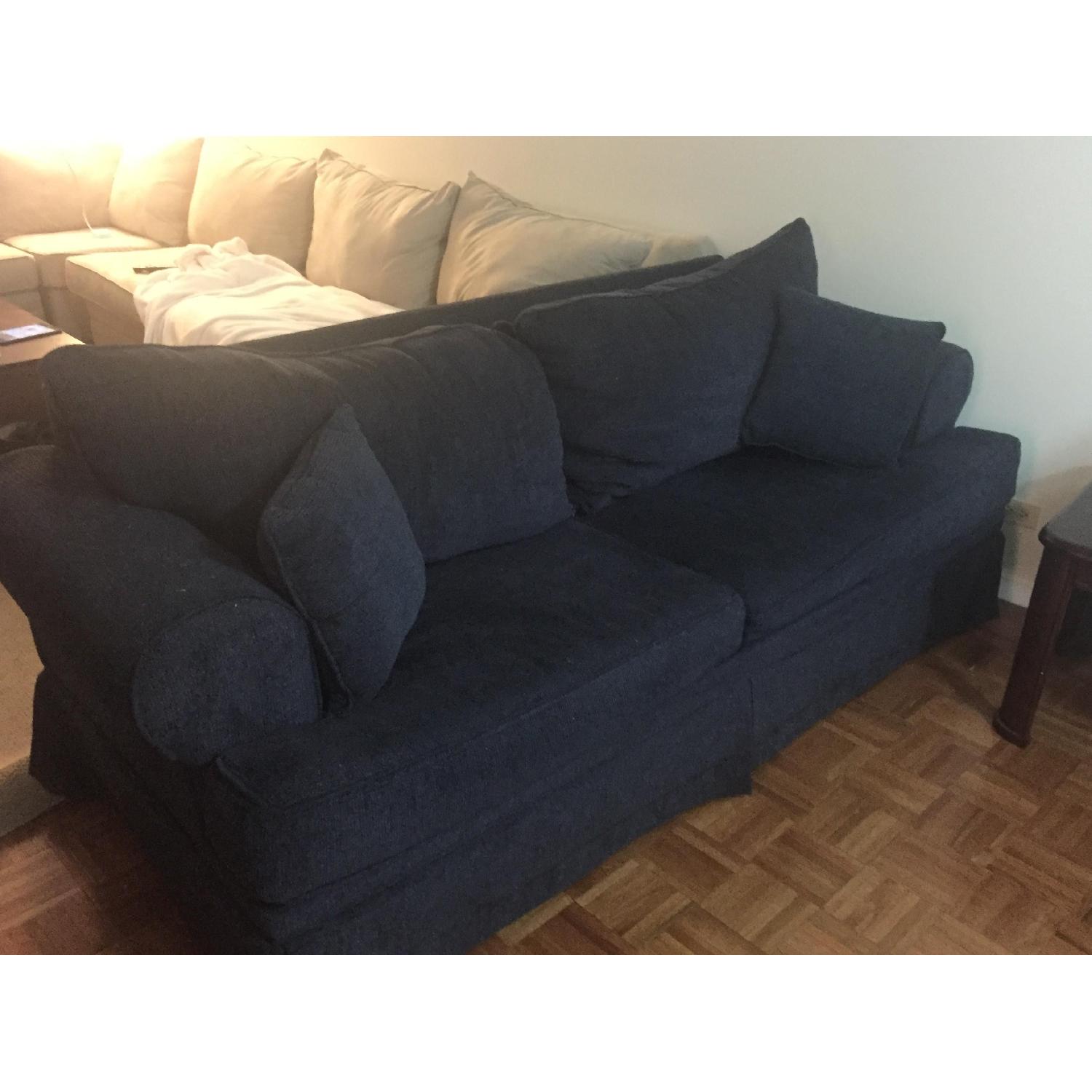 Bob's Blue Sleeper Couch - image-1
