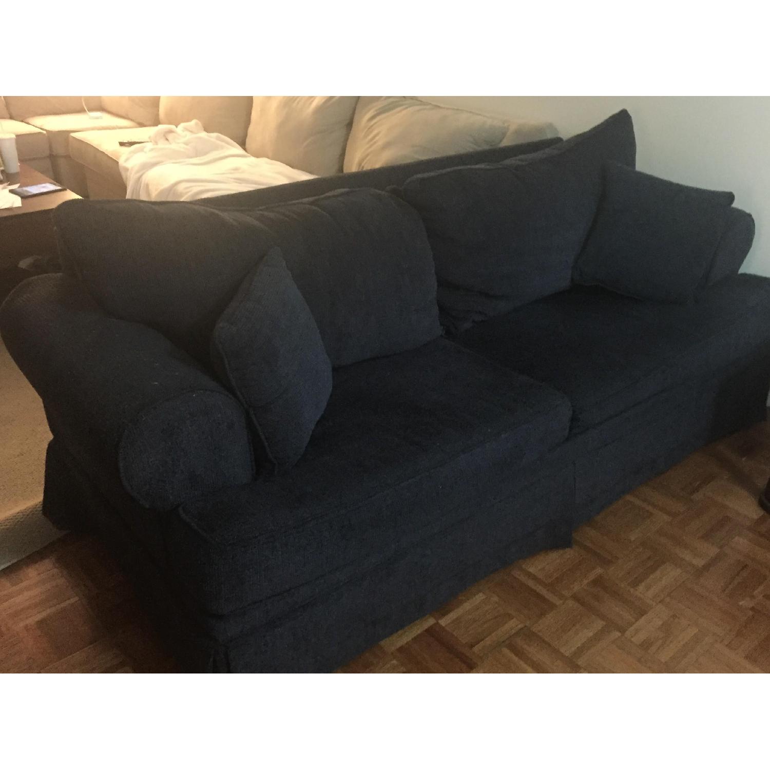 Bob's Blue Sleeper Couch - image-5
