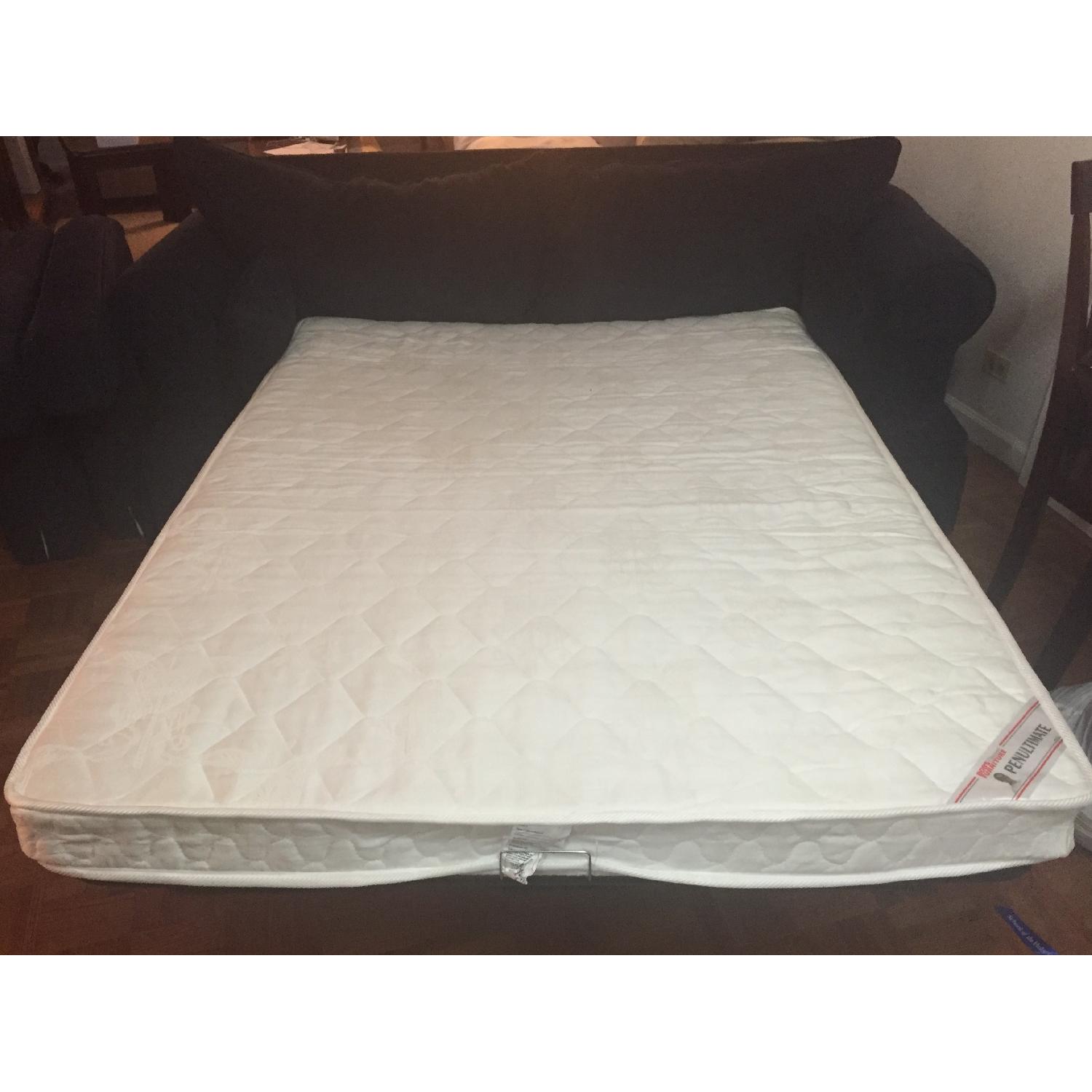 Bob's Blue Sleeper Couch - image-8