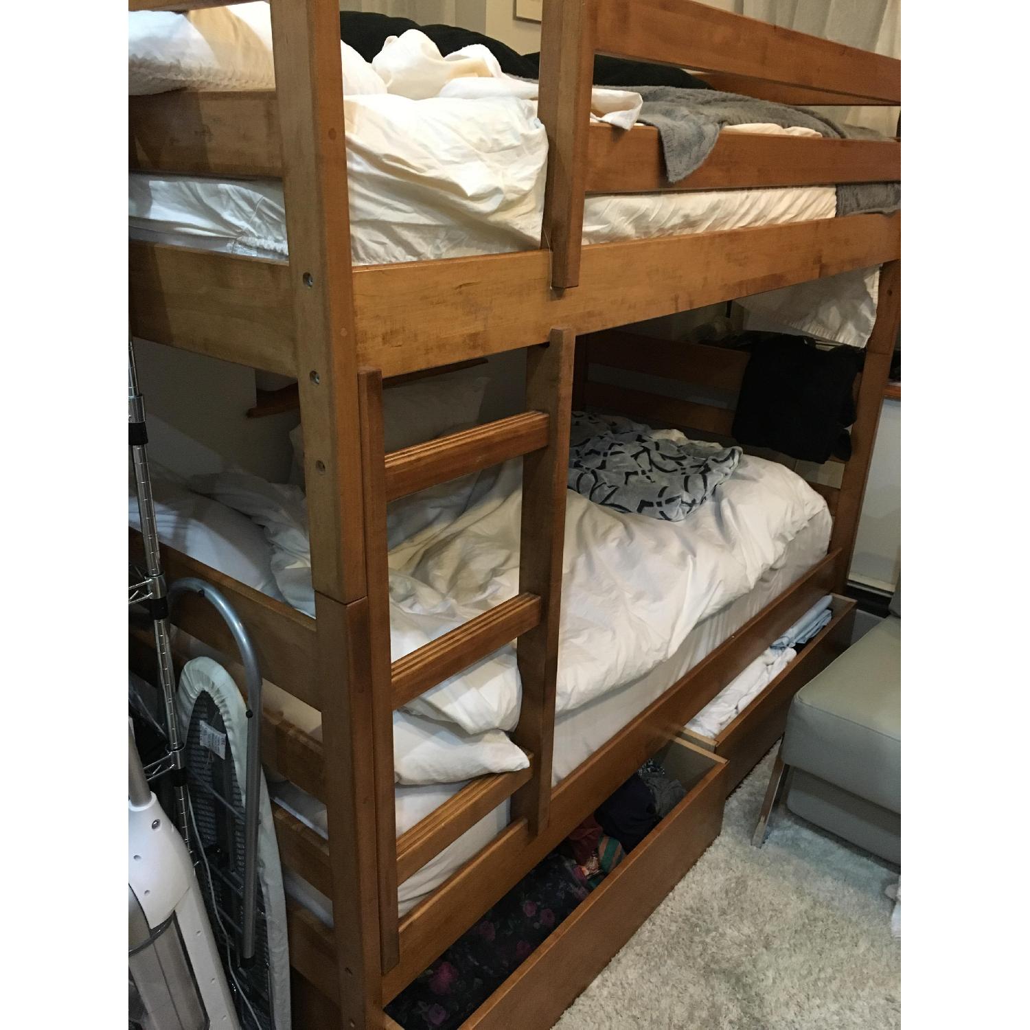 Vermont Precision Woodworks Bunk Bed w/ Two Storage Drawers - image-2
