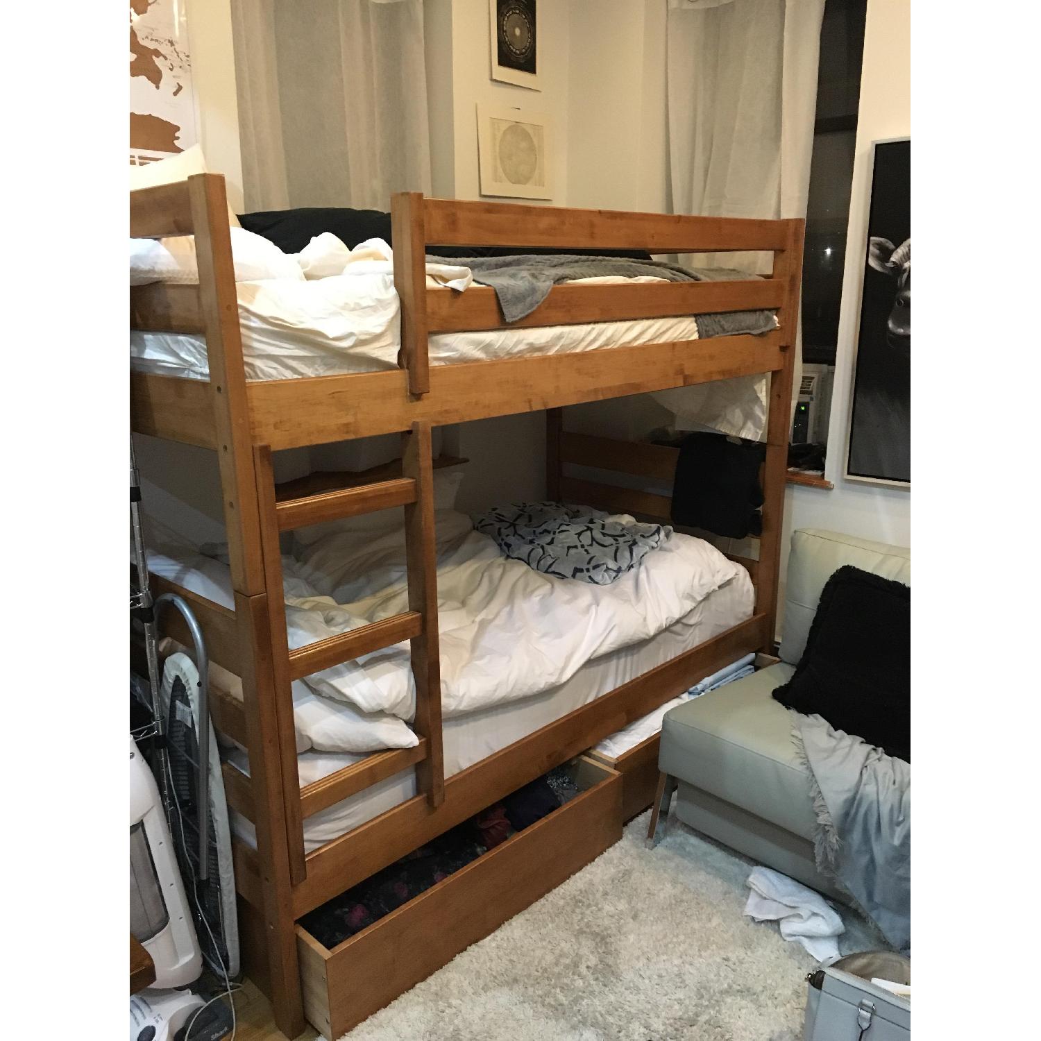 Vermont Precision Woodworks Bunk Bed w/ Two Storage Drawers - image-3
