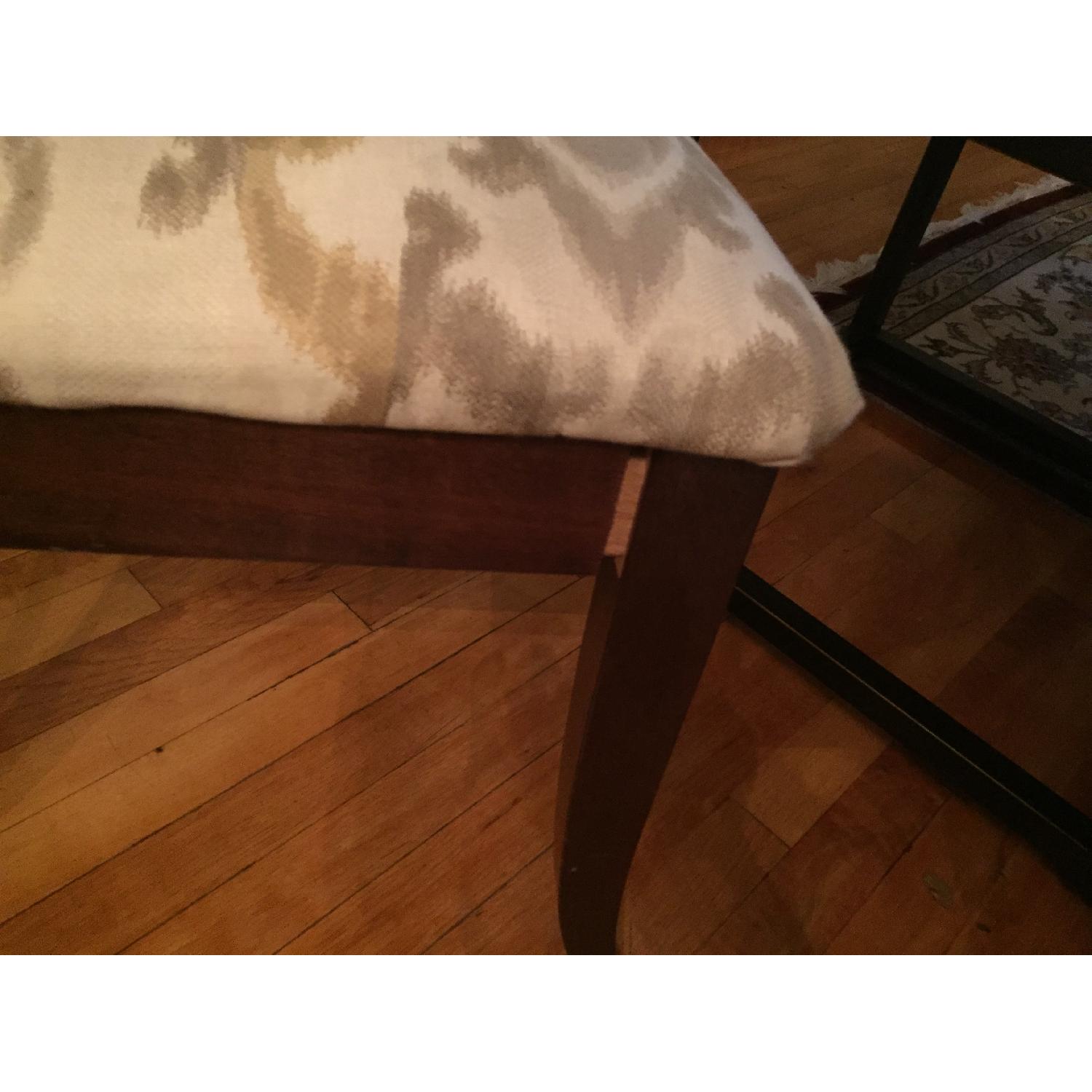 Pottern Barn Wood & Fabric Dining Chairs - image-7