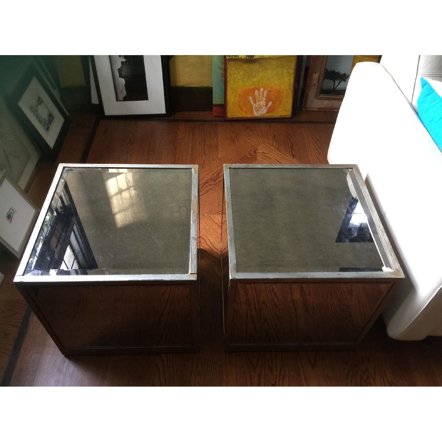 Mirrored Cubes/Side Tables - image-1