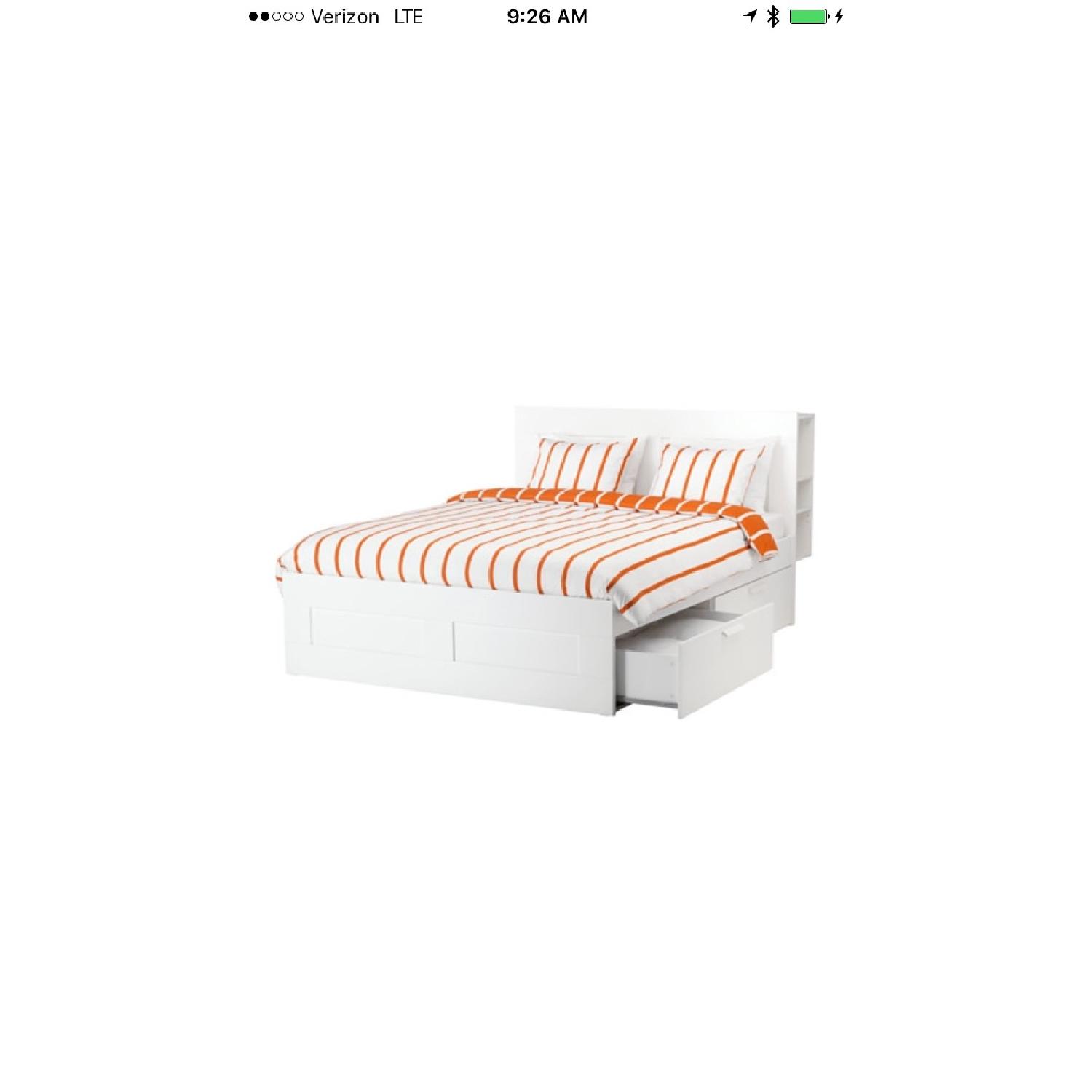 Ikea Brimnes Full Size Bed w/ Storage - image-2