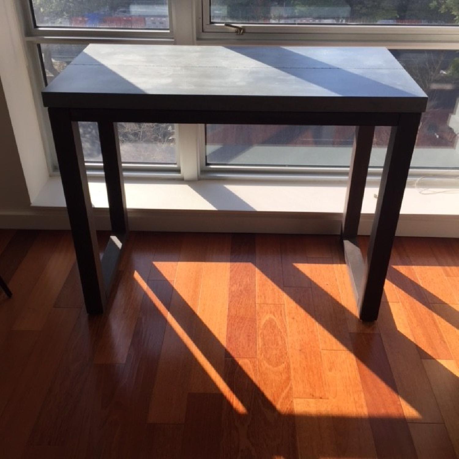 CB2 Metal Top Dining Table - image-1