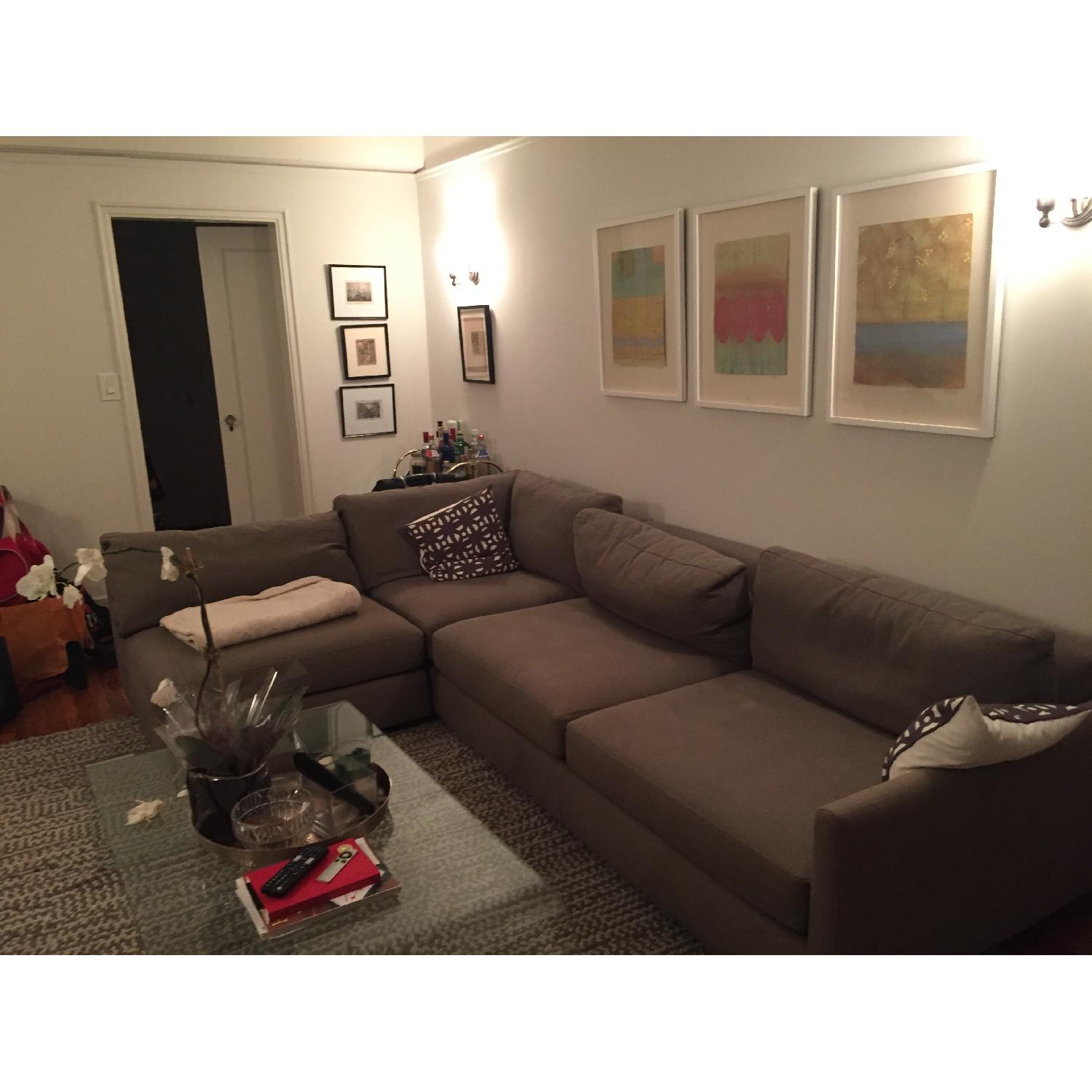 Crate & Barrel 3-Piece Sectional - image-1