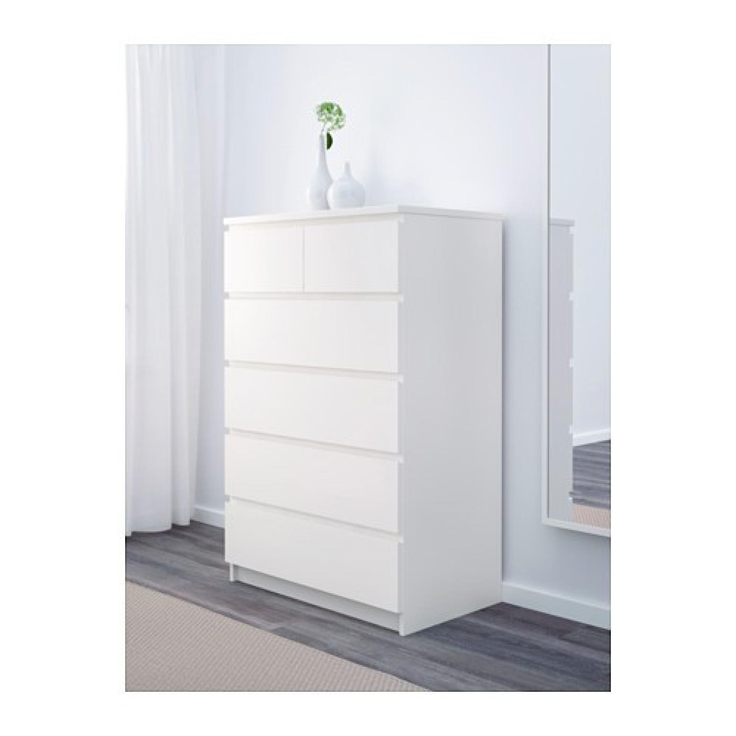 Ikea Malm 6-Drawer Chest in White - image-2