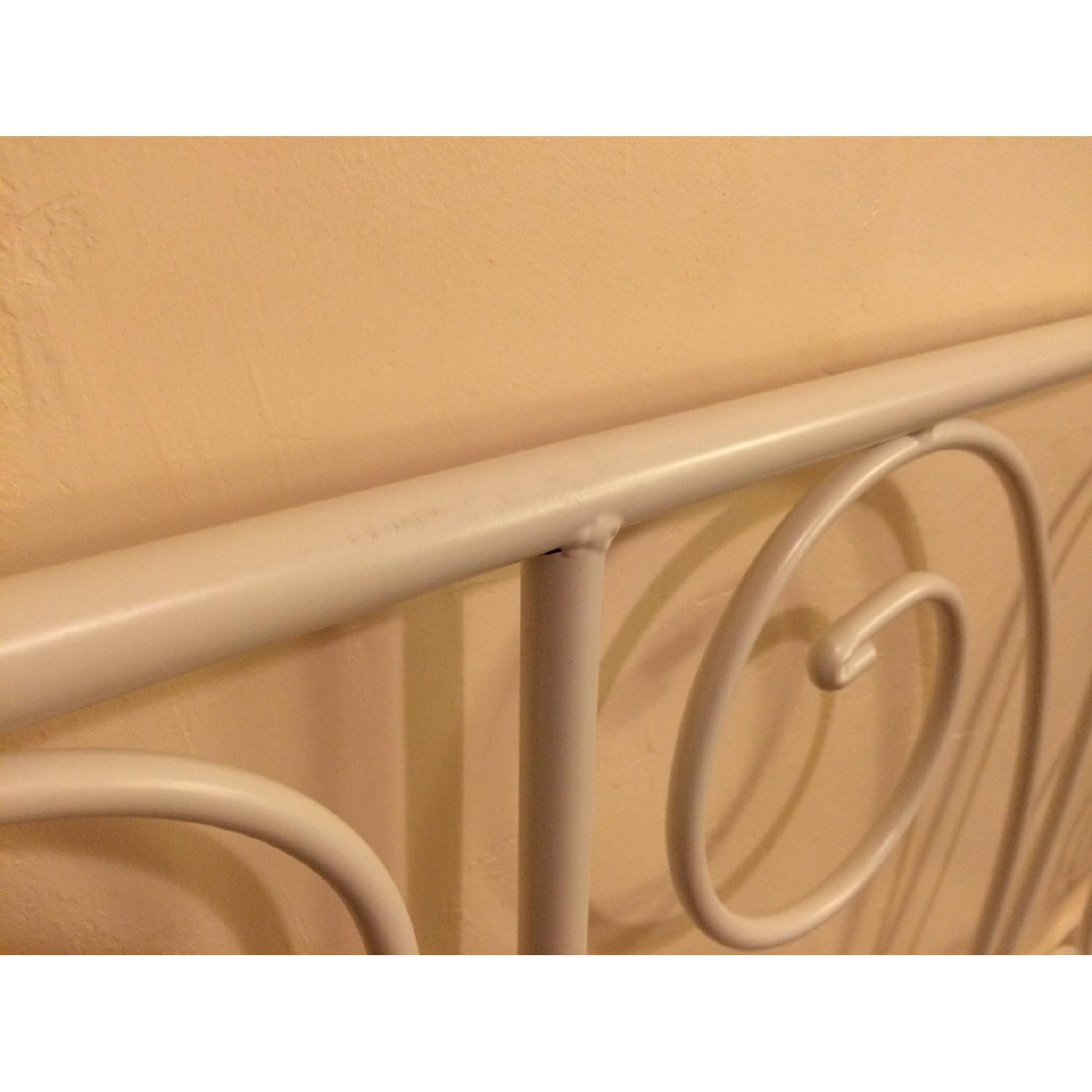 Ikea Leirvik White Metal Queen Bed Frame - image-3
