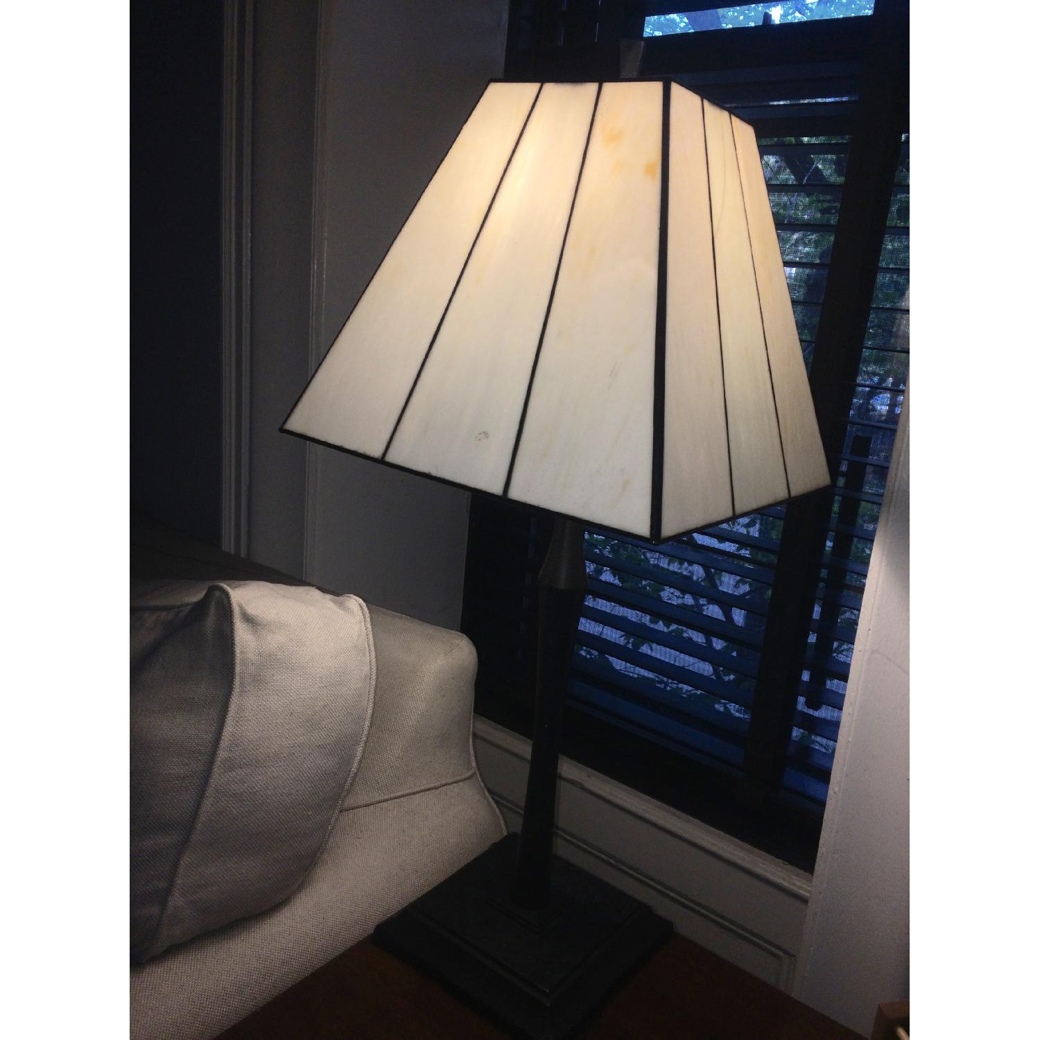 Lillian August Glass Tiffany Style Table Lamps - image-2