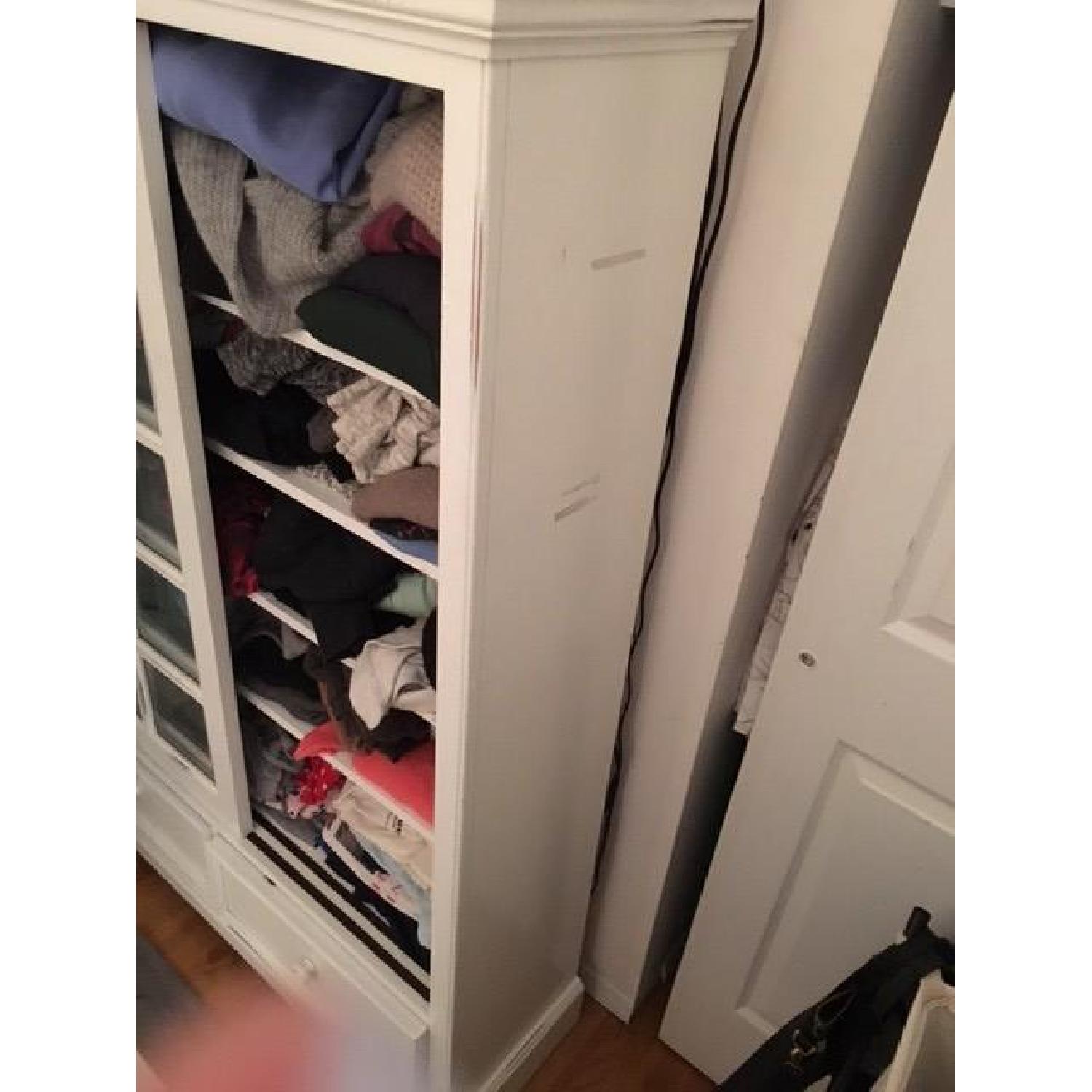 Crate & Barrel Sliding Armoire - image-3