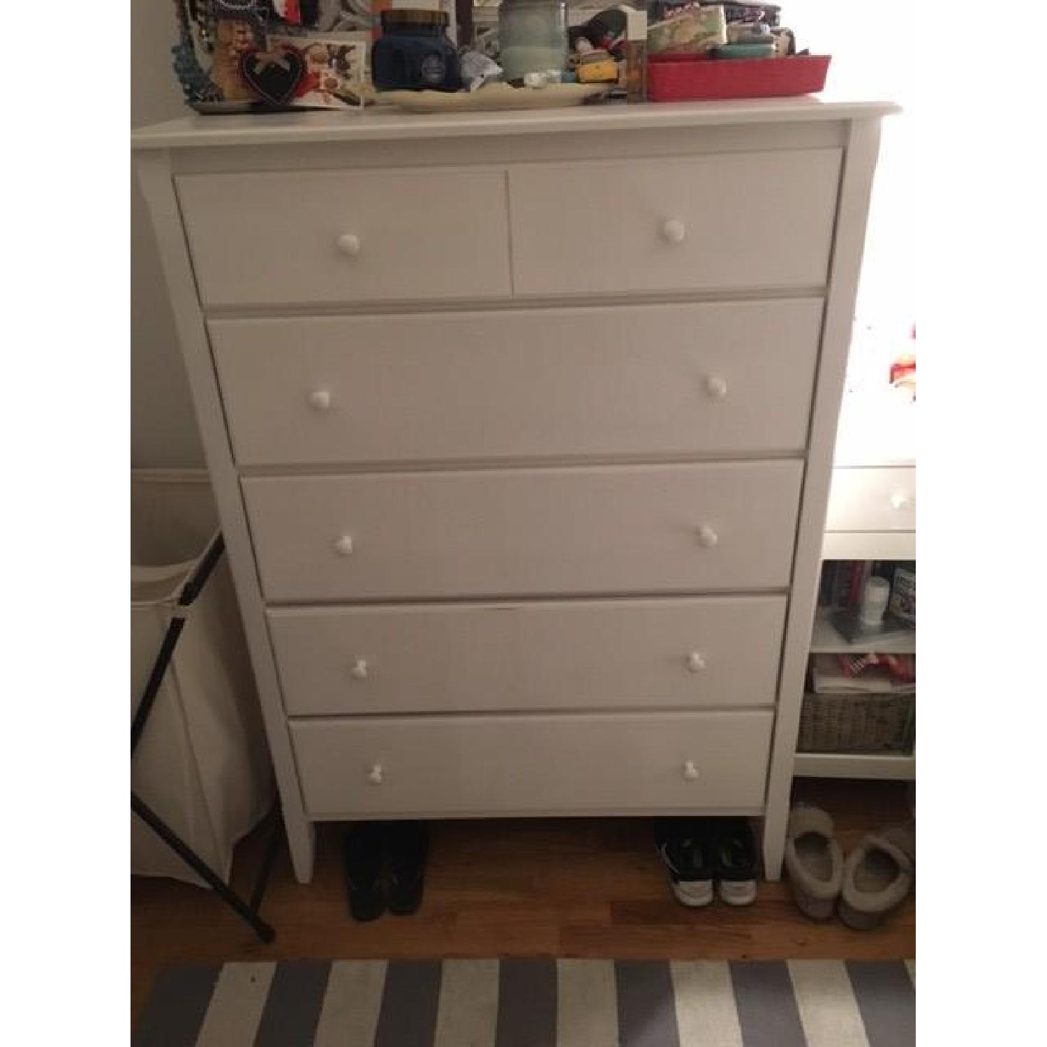 Crate & Barrel White Dresser - image-1