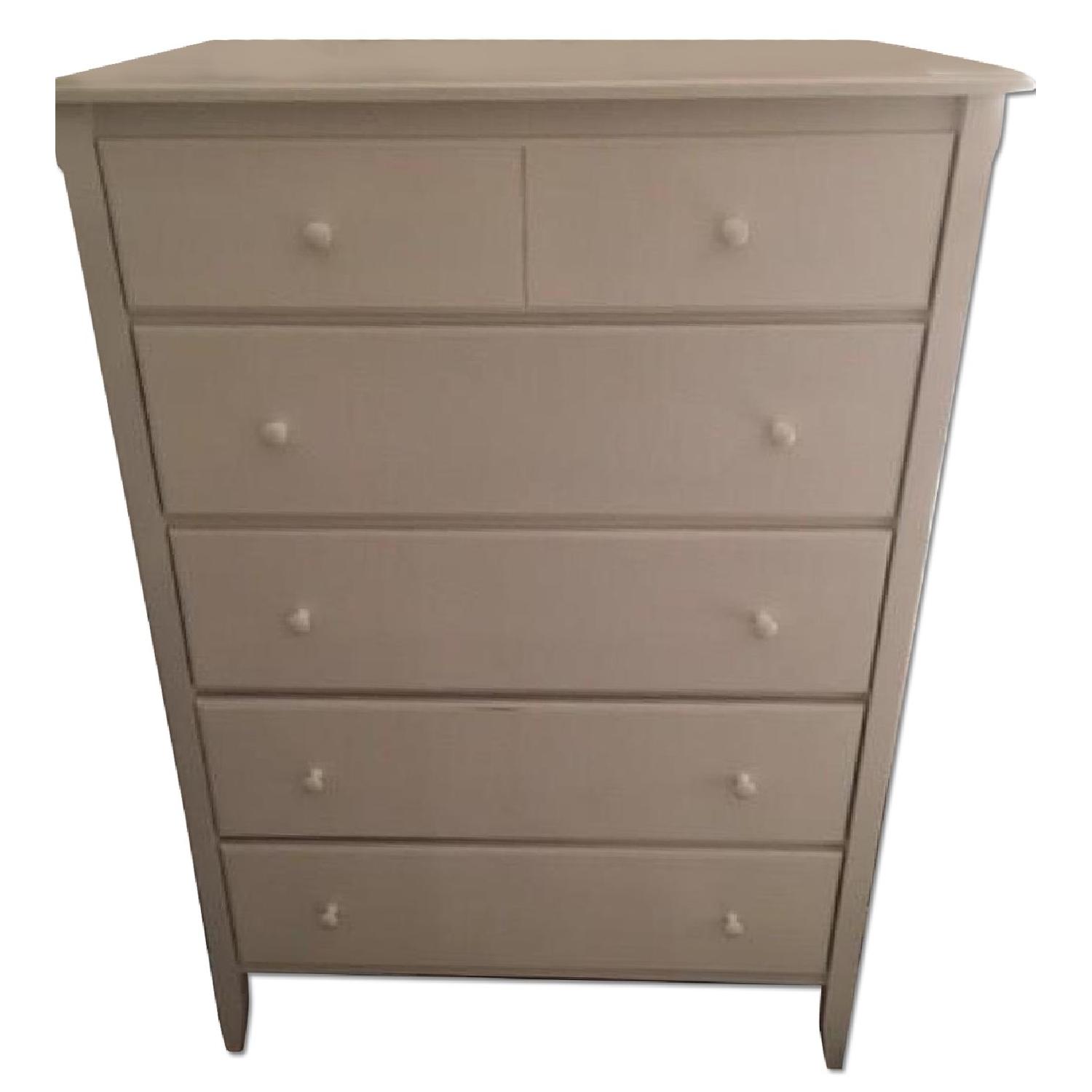 Crate & Barrel White Dresser - image-0