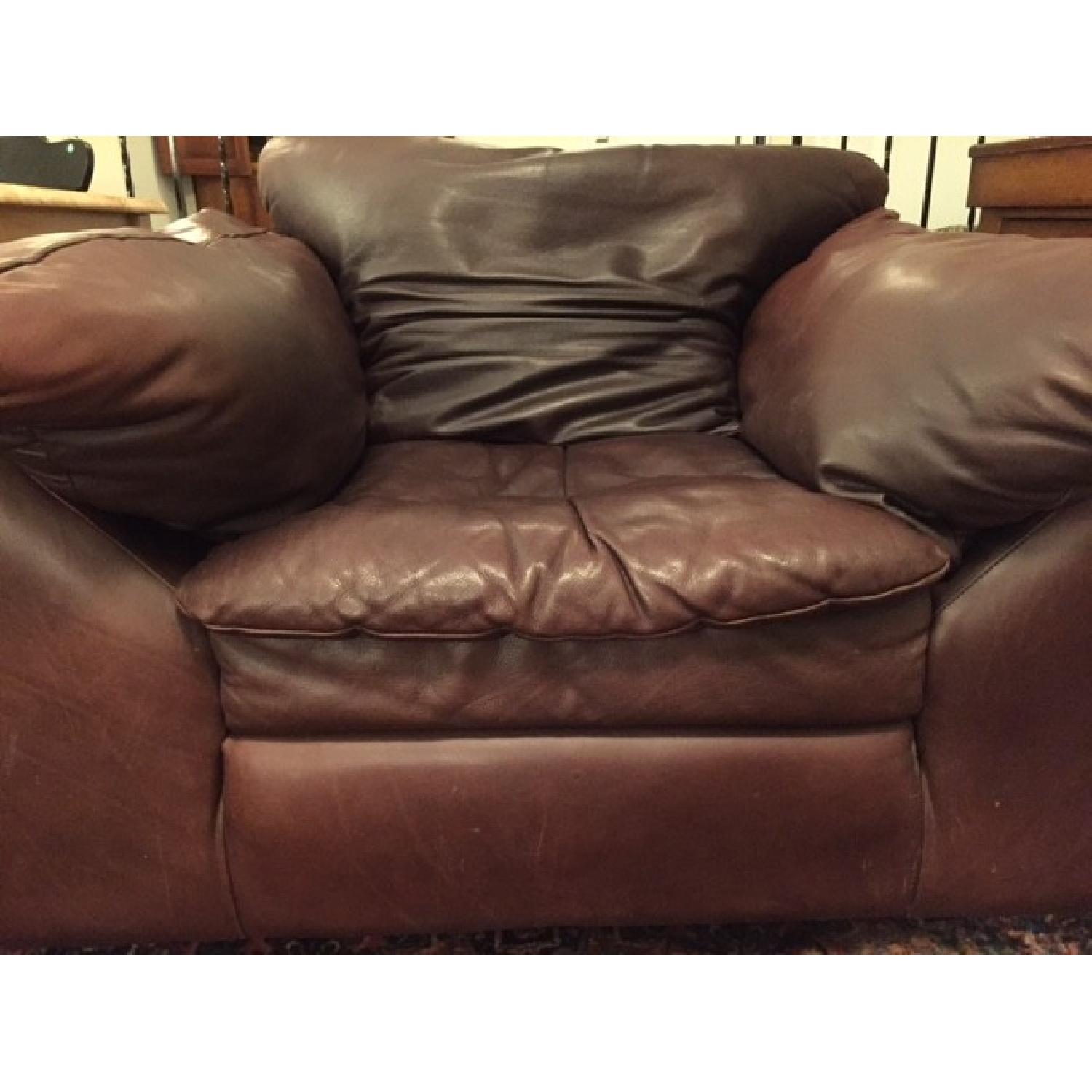 Brown Leather Chair - image-3