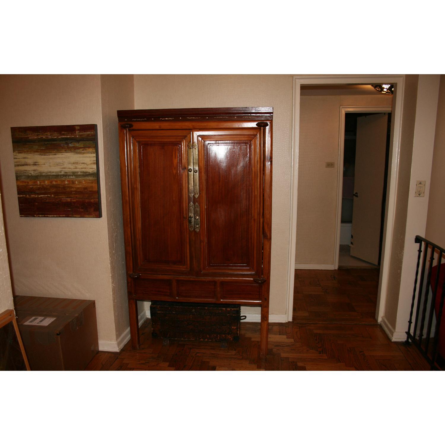 Chinese Wedding Chest/Armoire - image-1