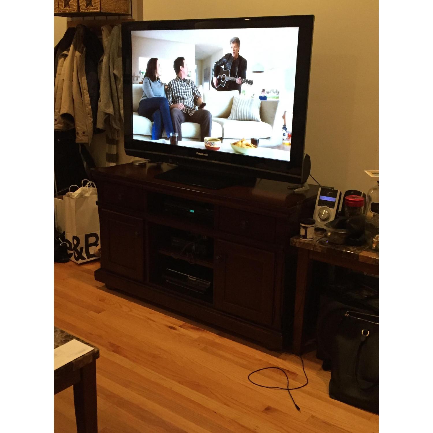 Jennifer Convertibles Dark Wood Media Console - image-3