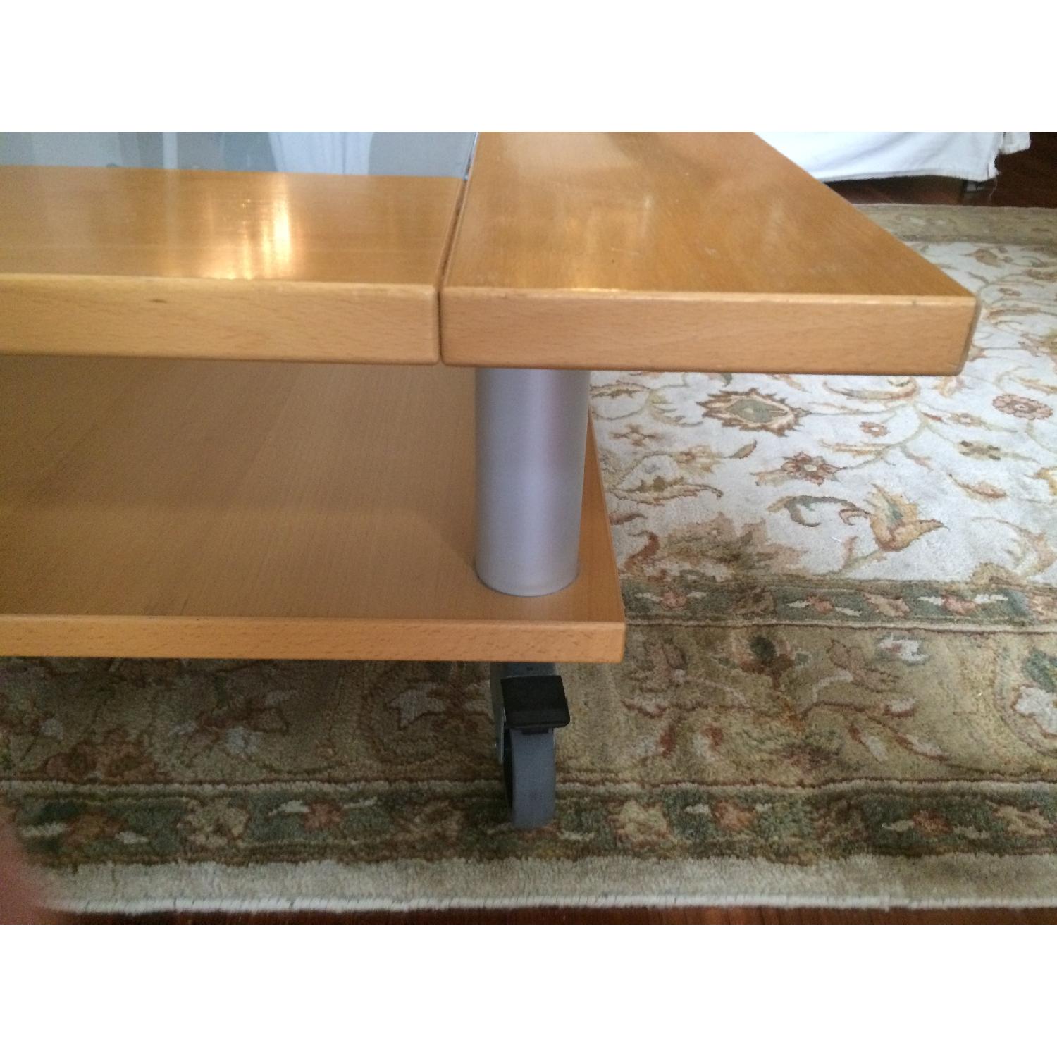 Two-Tier Coffee Table on Wheels - image-6