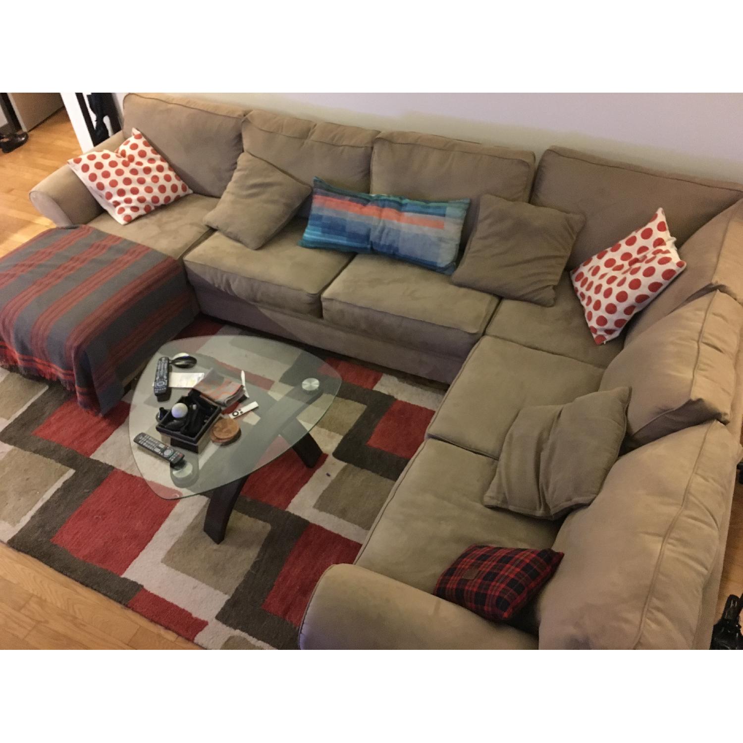 Macy's 3 Piece Sectional Sofa - image-1
