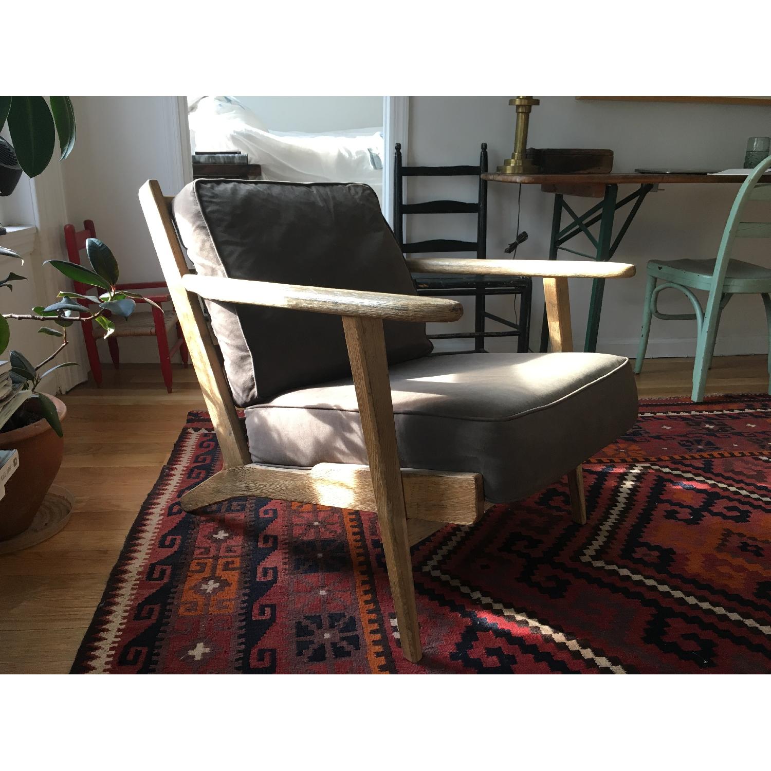 Scandinavian Style Wooden Armchair - image-1