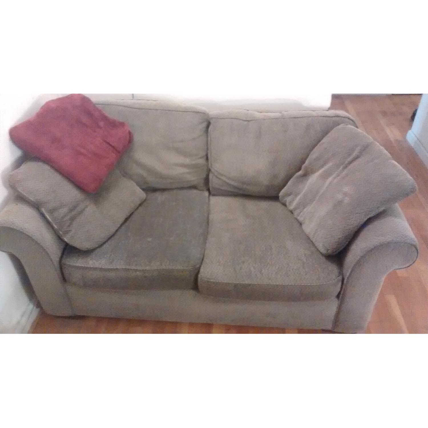 Green Loveseat - image-1