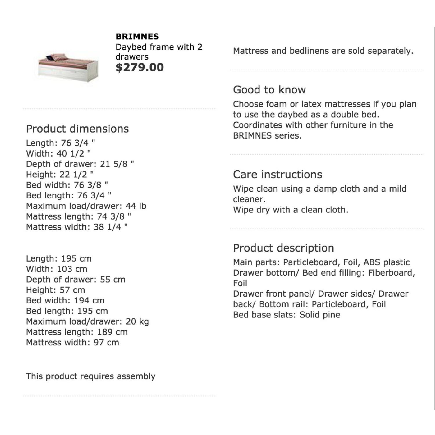 Ikea Brimnes Day Bed - image-3