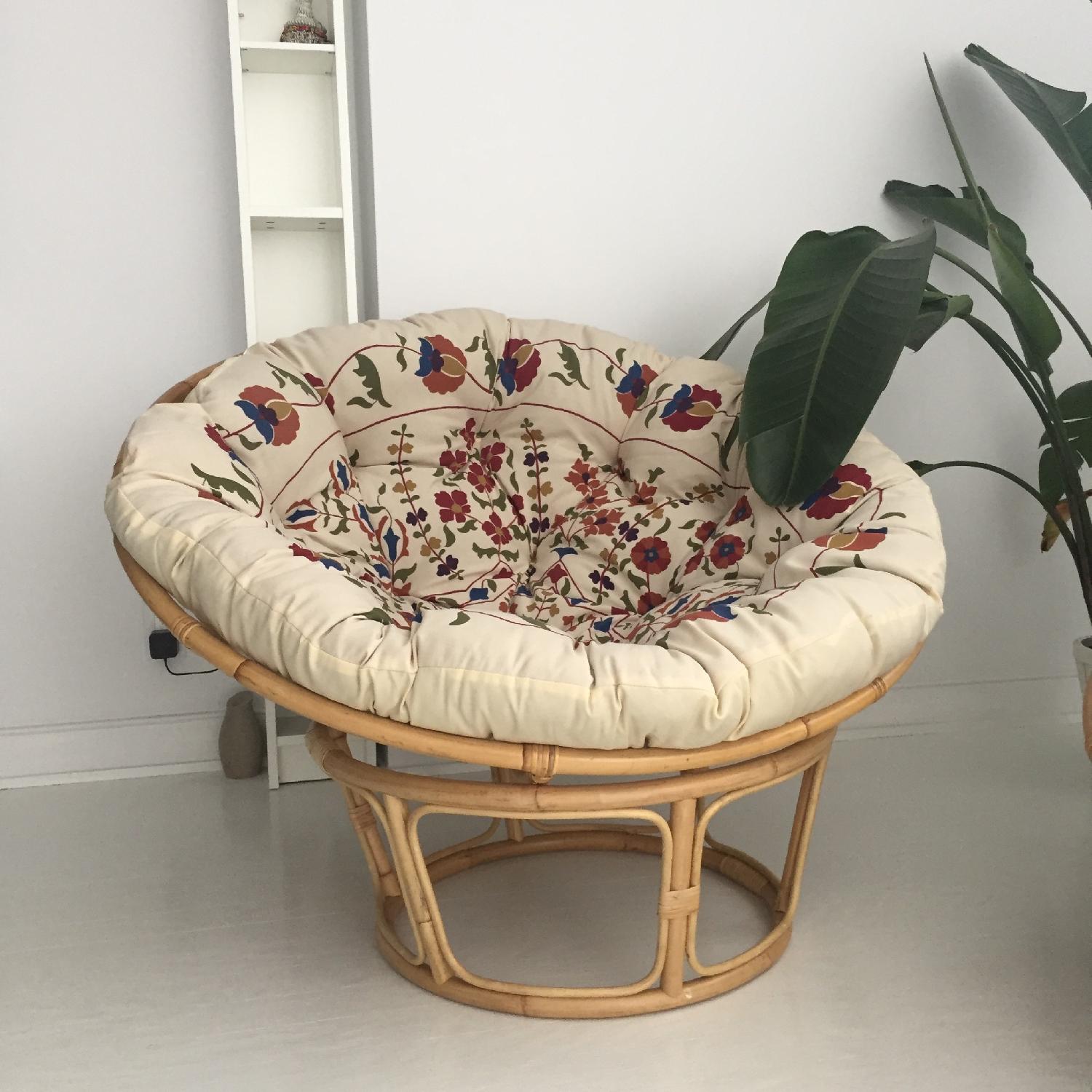 Papasan Chair Frame w/ Cushion - image-1