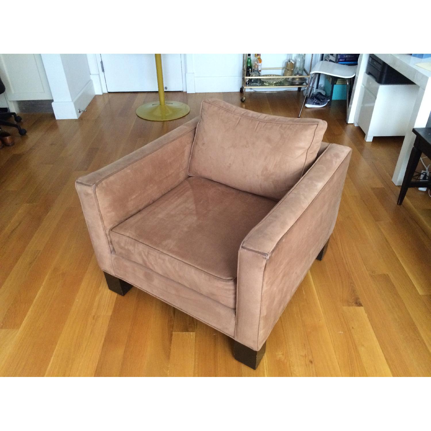 Brown Microsuede Accent/Armchair - image-2