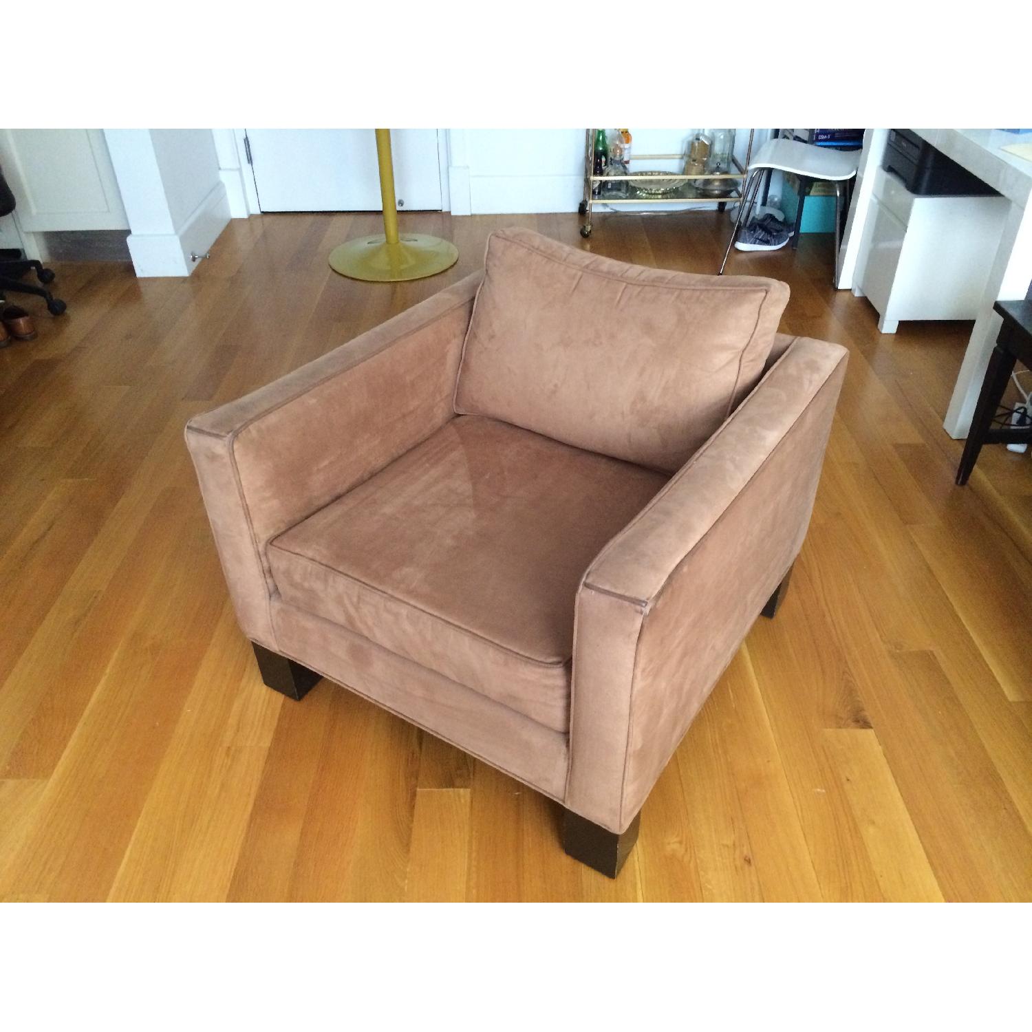 Brown Microsuede Accent/Armchair - image-3