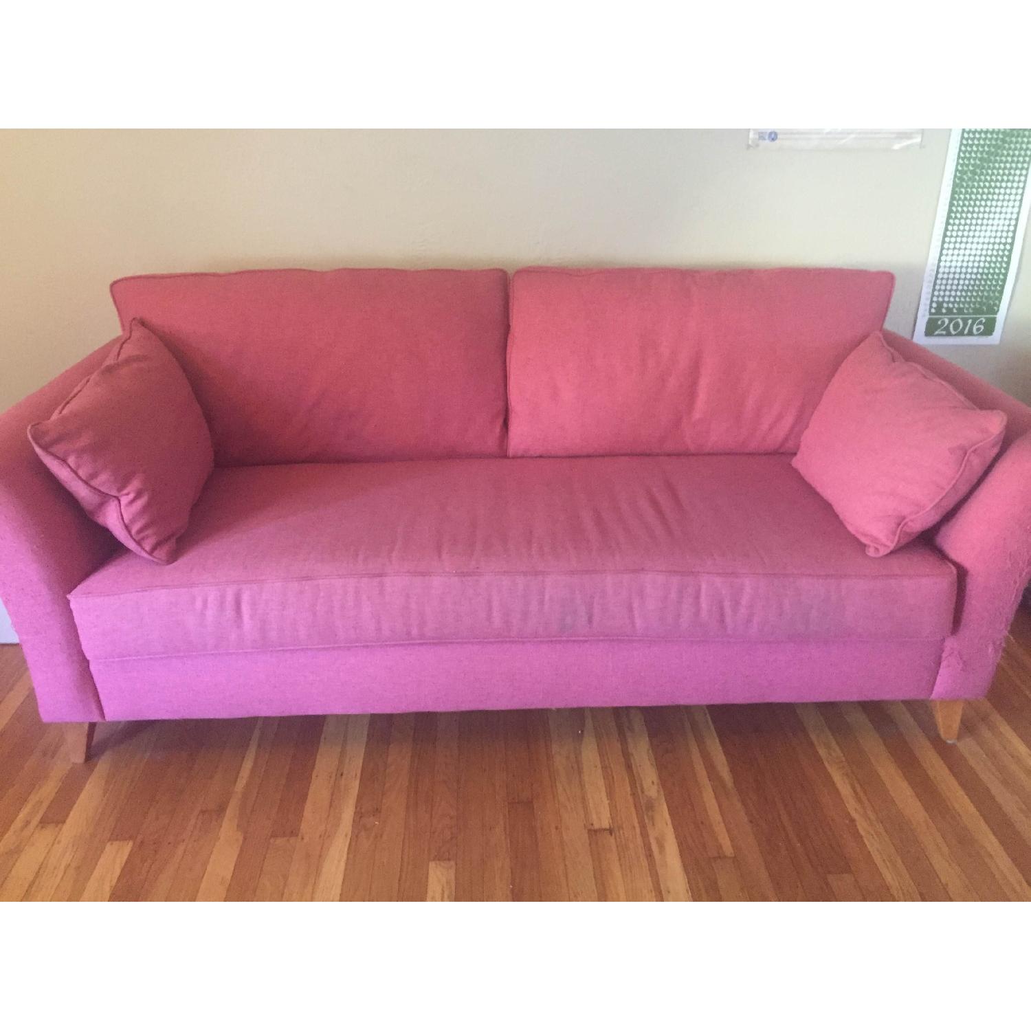 Custom Alpha Design Sofa in Pink - image-1