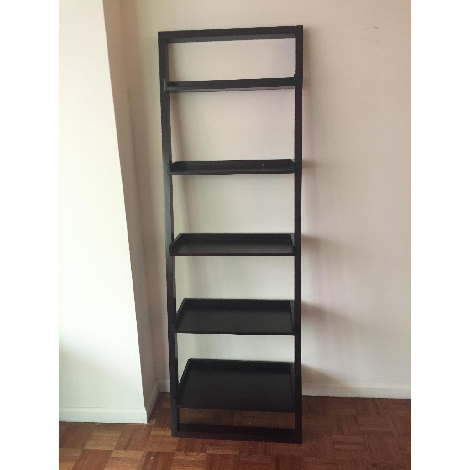 Crate & Barrel Leaning Bookcase AptDeco