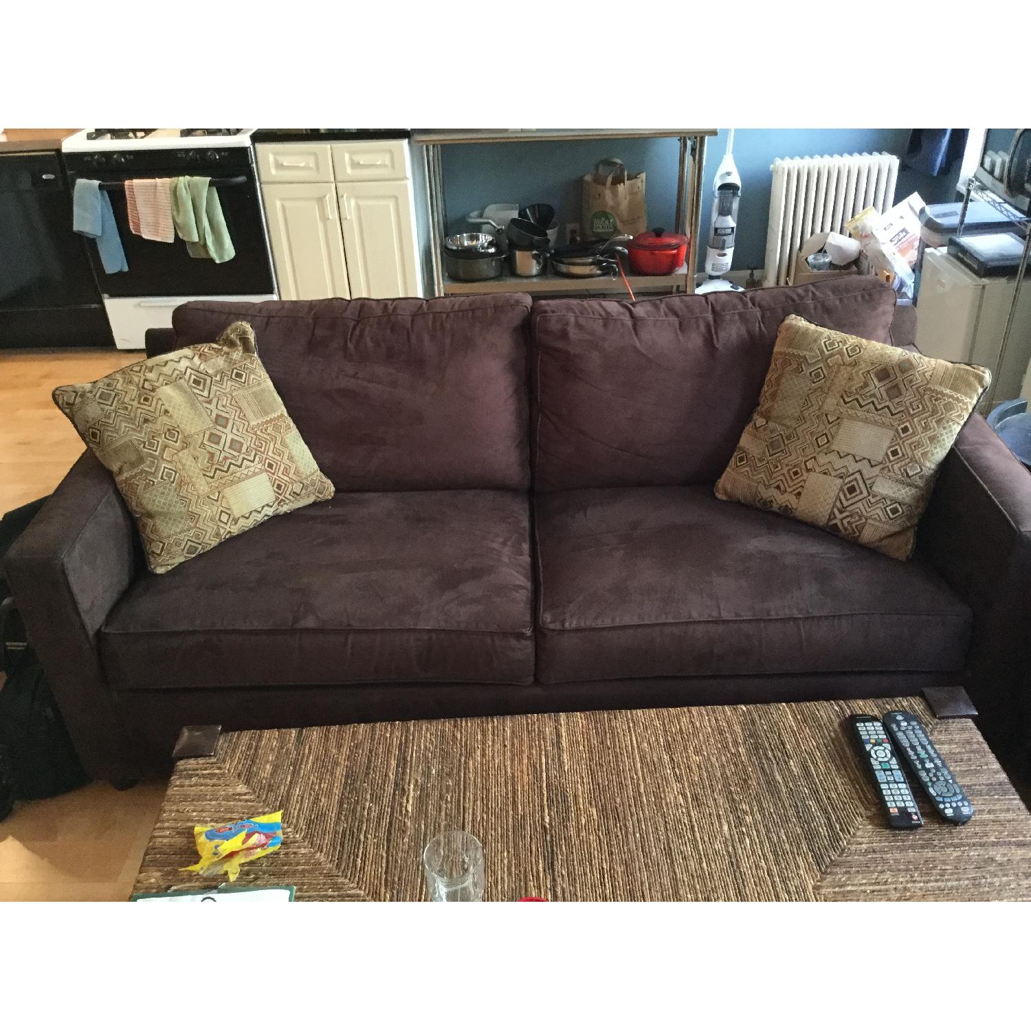 Crate & Barrel Troy Sleeper Sofa - image-1