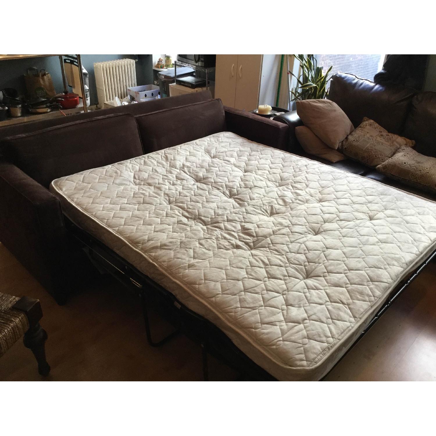 Crate & Barrel Troy Sleeper Sofa - image-3