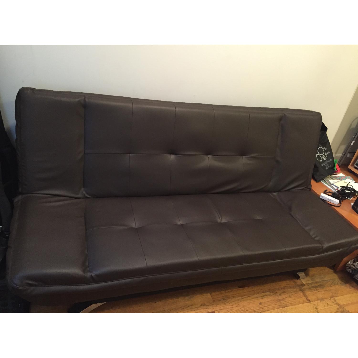 Black Pull-Out Couch - image-1
