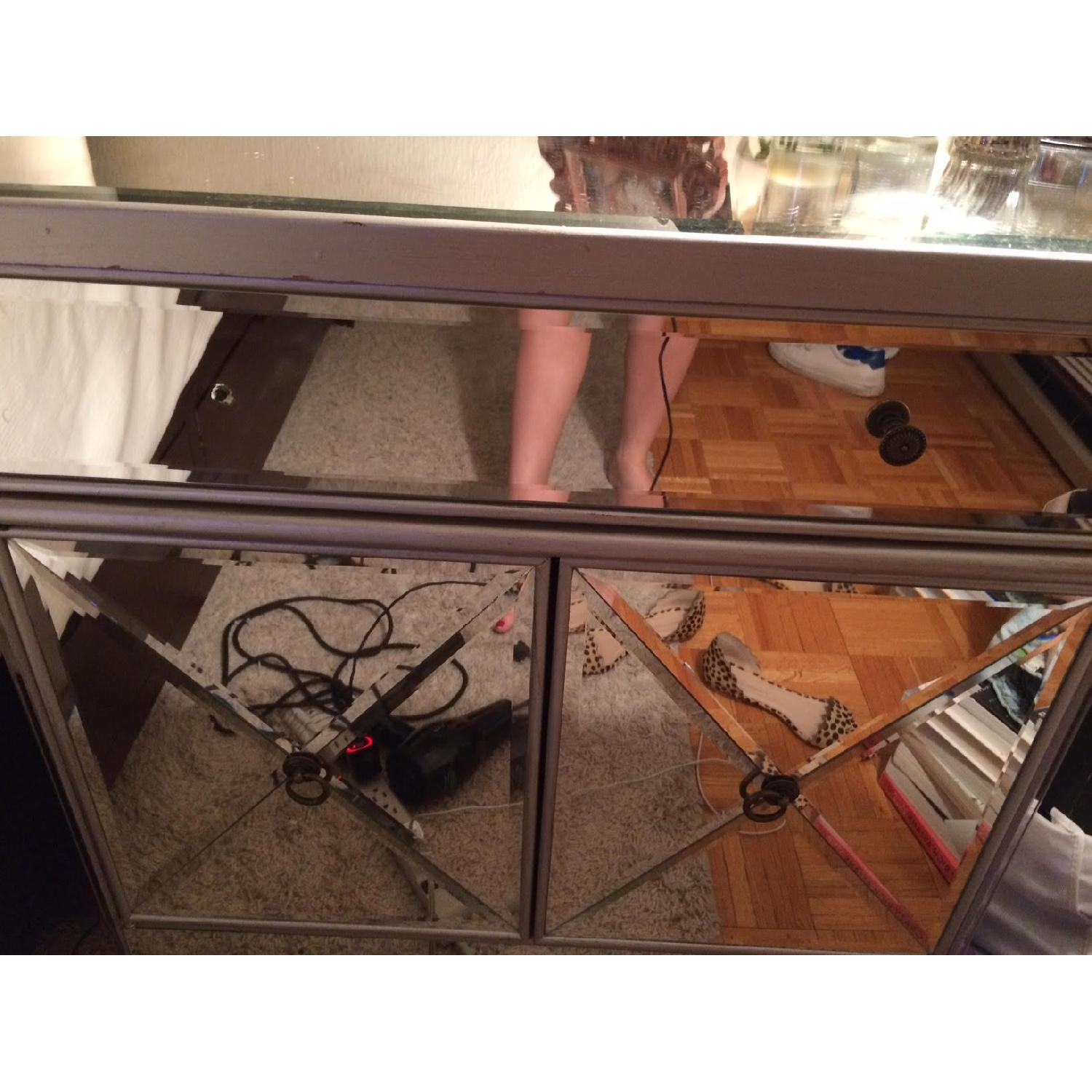 Mirrored Night Stand/Storage Unit - image-3